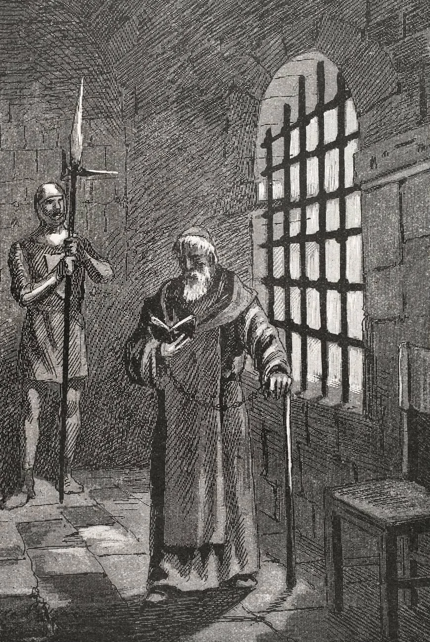 Antipope John XXIII, born Baldasarre Cossa (c. 1370-1419), in prison after being deposed