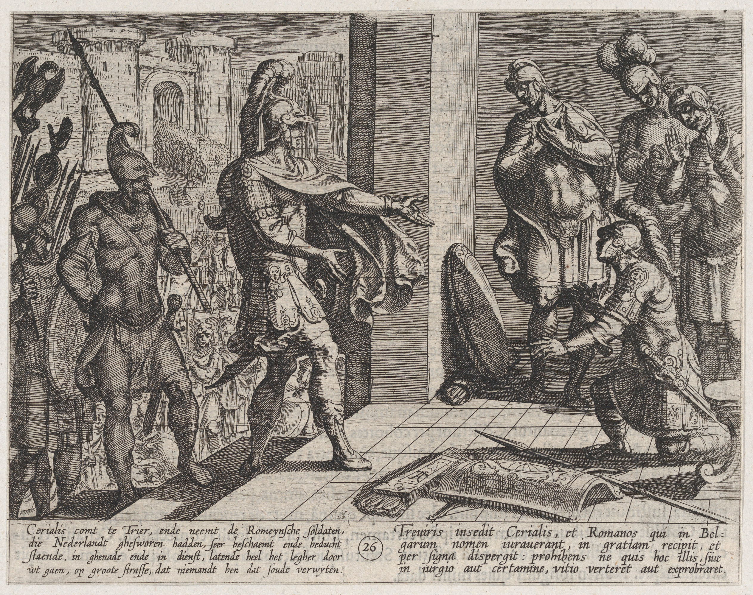 Cerialis Pardons and Relieves Roman Soldiers who Helped Civilis