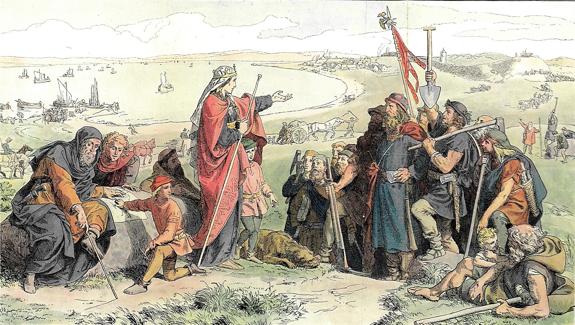 Thyre Dannebod founding the Danevirke