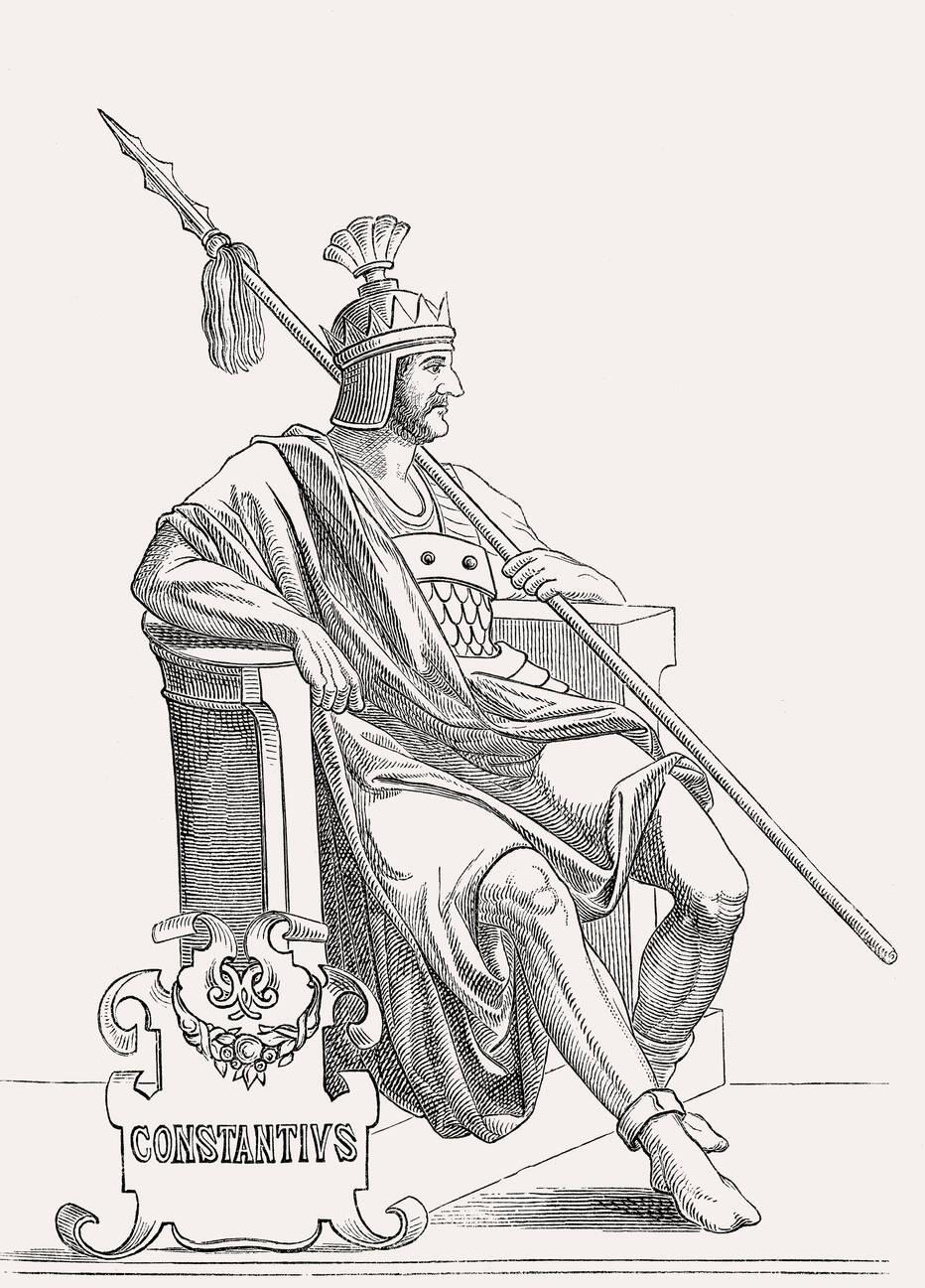 Constantius I, or Constantius Chlorus, Roman co-emperor