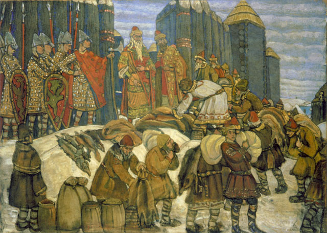 A Russian prince collects tribute