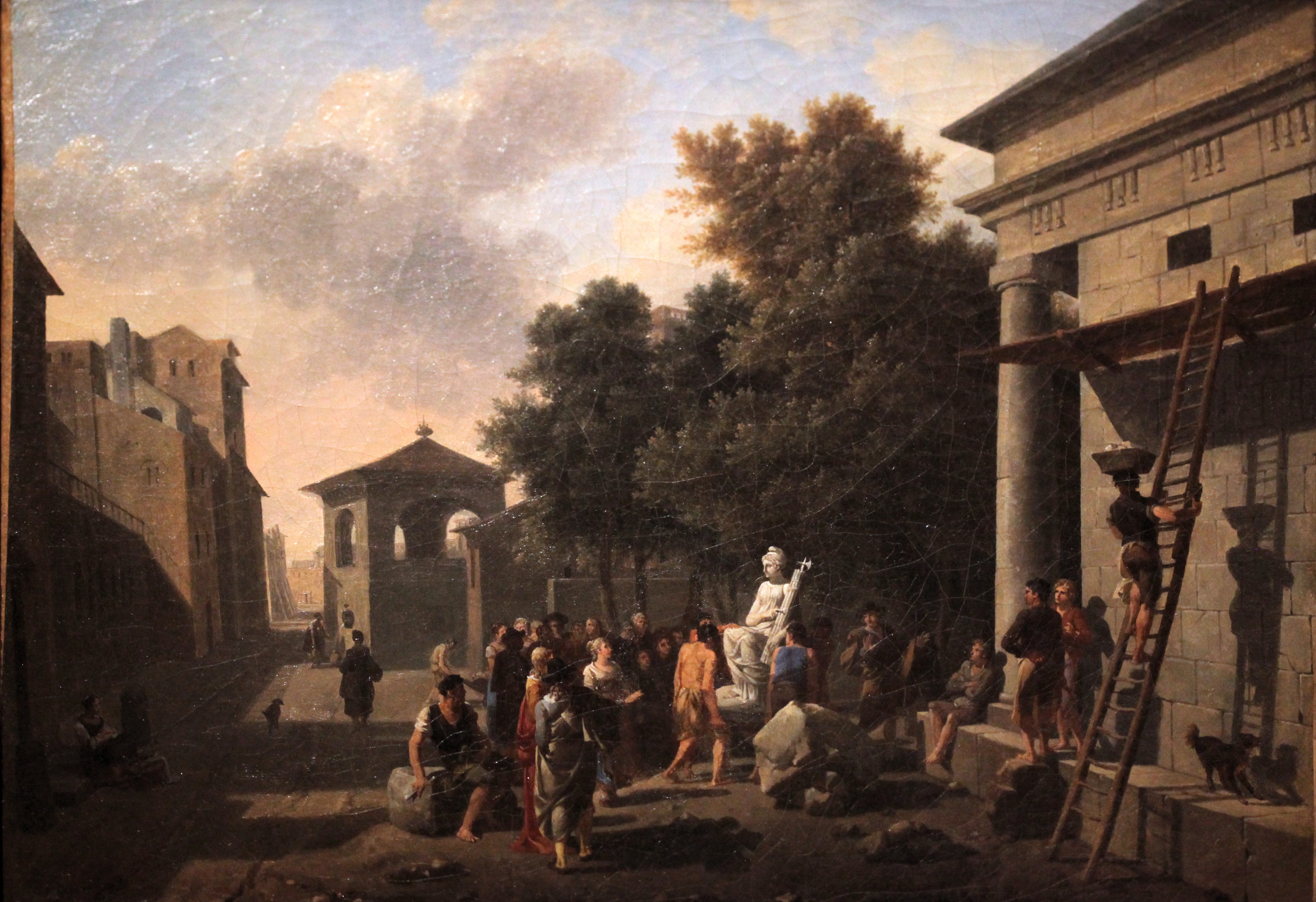 Installation of a statue of the Republic by Nicolas-Antoine Taunay