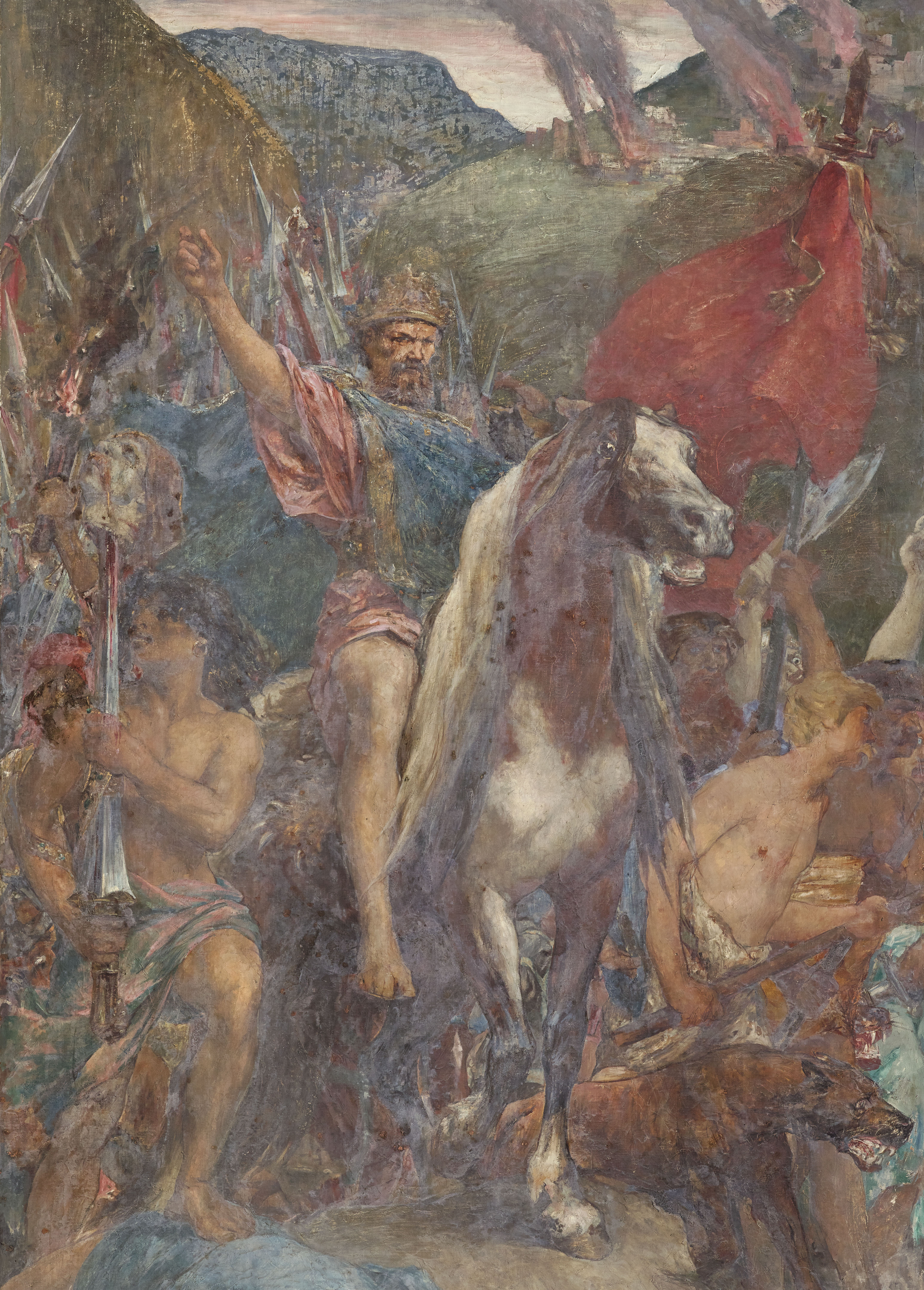 Attila marching on Paris (detail)