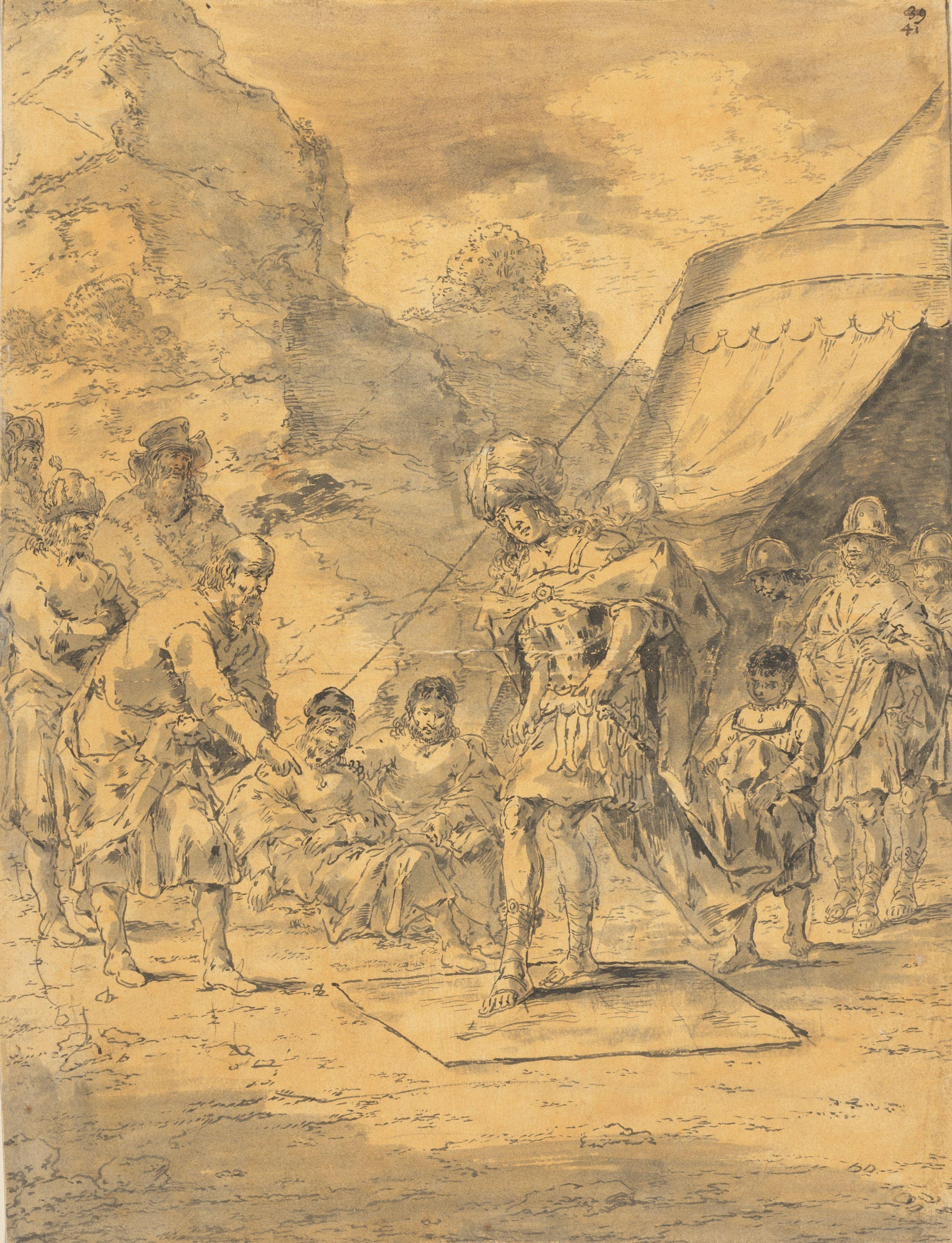 Alexander the Great and the GymnosophistsLeonaert Bramer