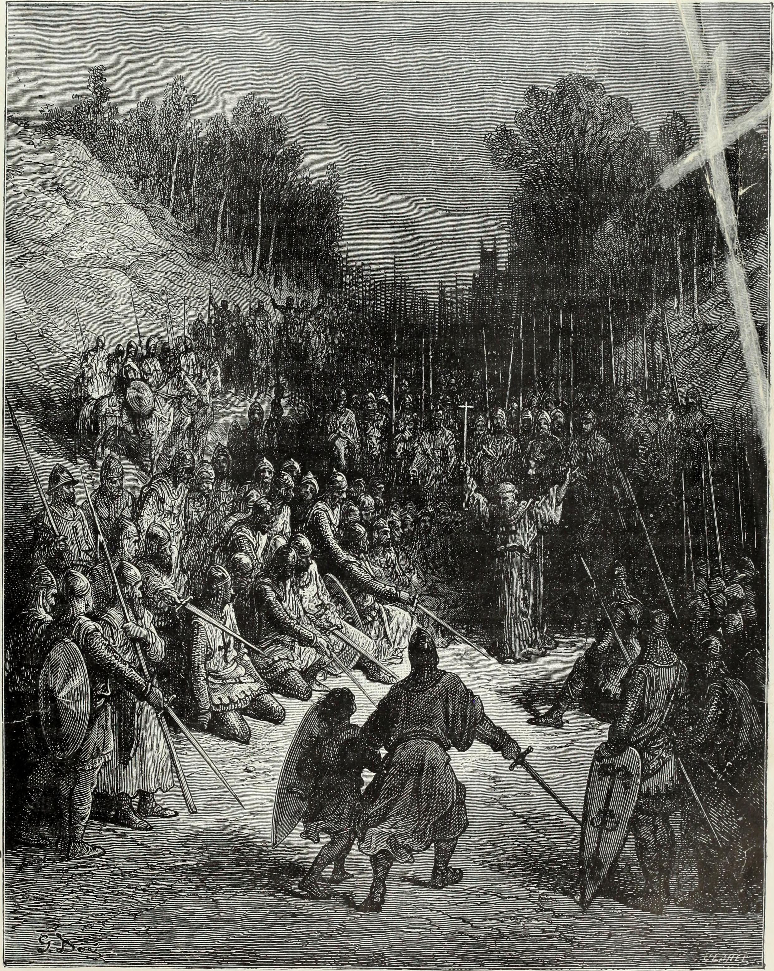 Peter the Hermit Preaching the Crusade