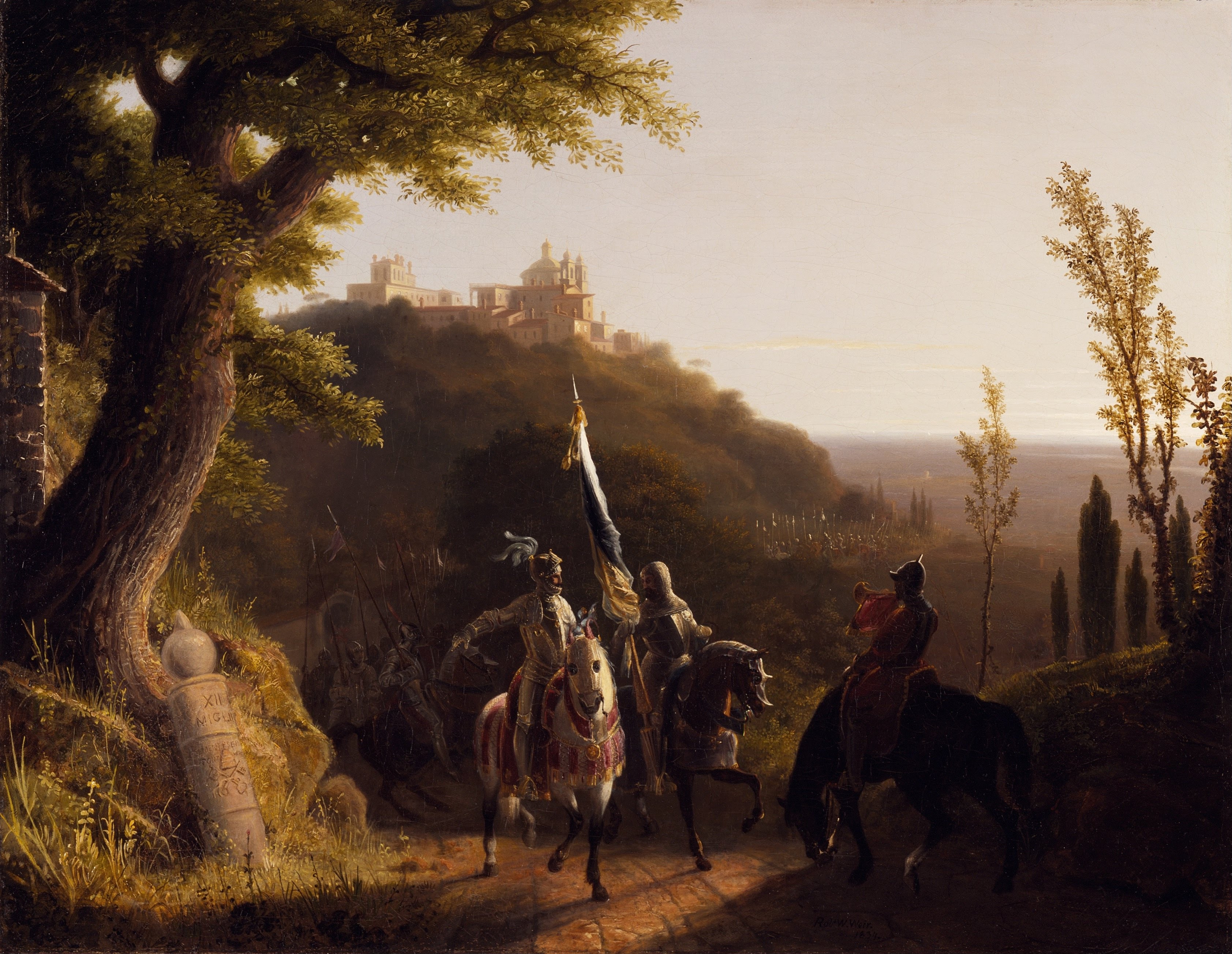 The Duke of Bourbon's Halt at La Riccia, on His March to the Assau Rome