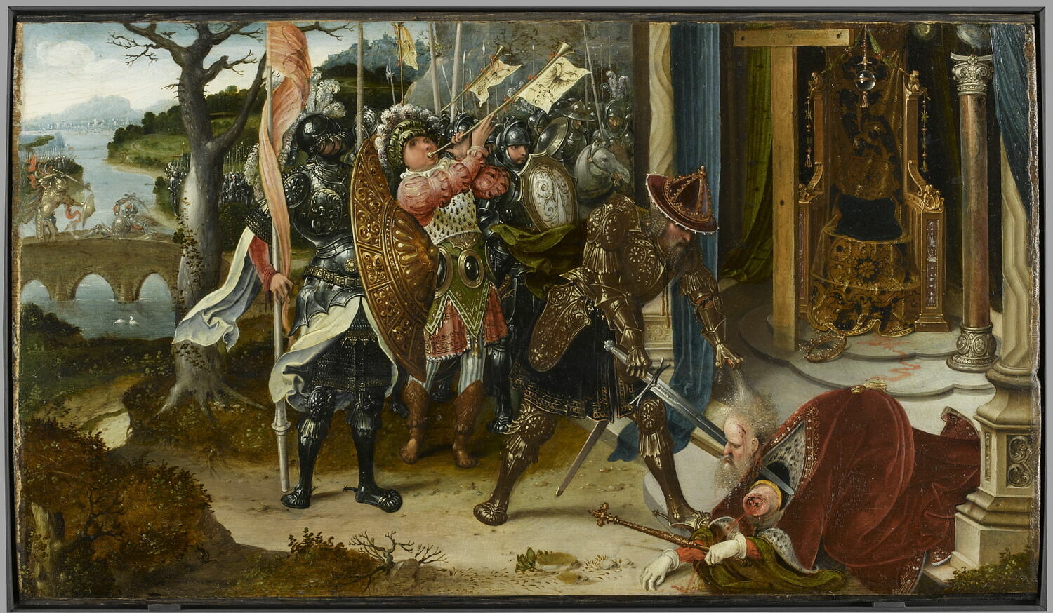 Heraclius decapitating Chosroes, King of the Persians
