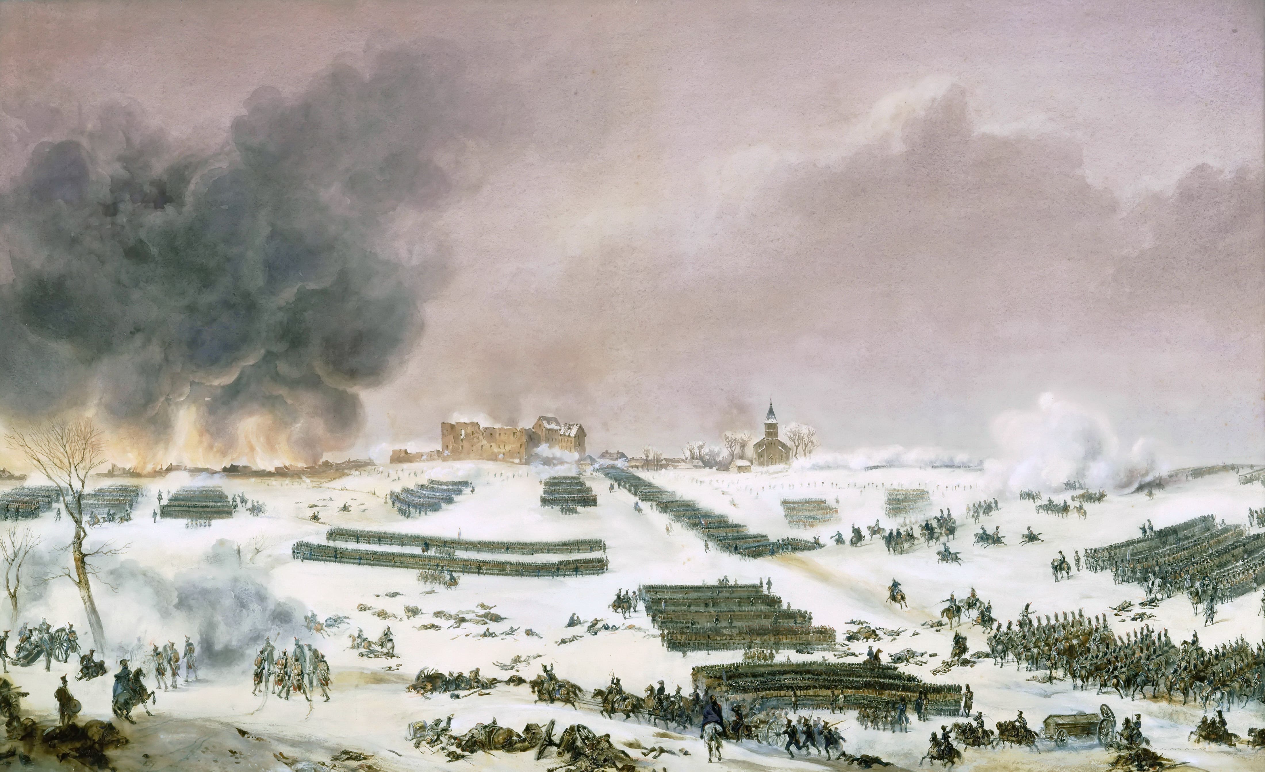 Battle of Eylau, Attack on the Cemetery