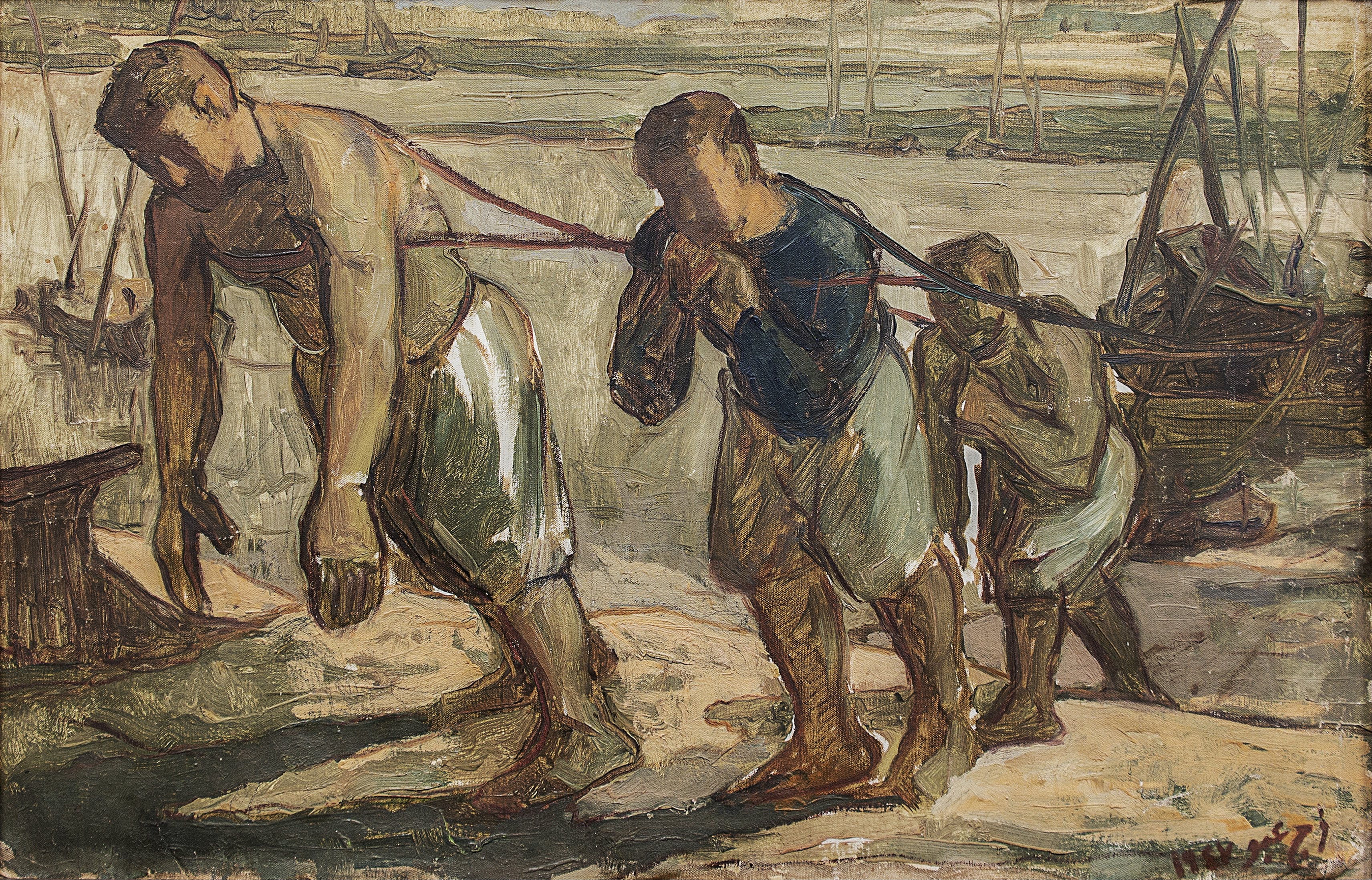 Harbor Workers on the Nile