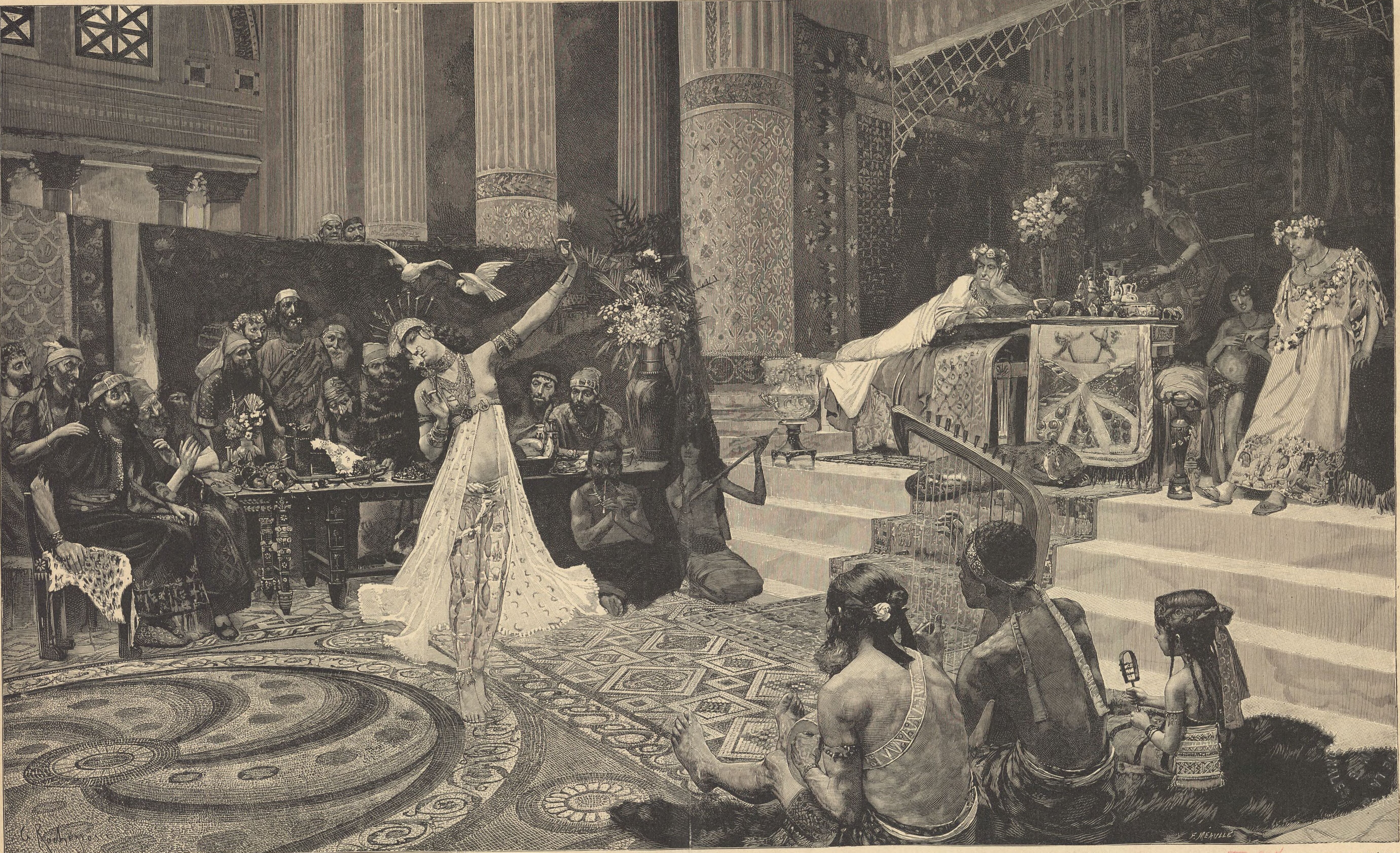 Salome dances before King Herod