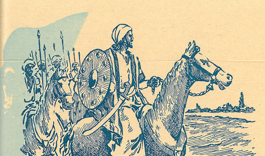 Khālid ibn al-Walīd heading the Muslim Army during the battle of Yarmouk