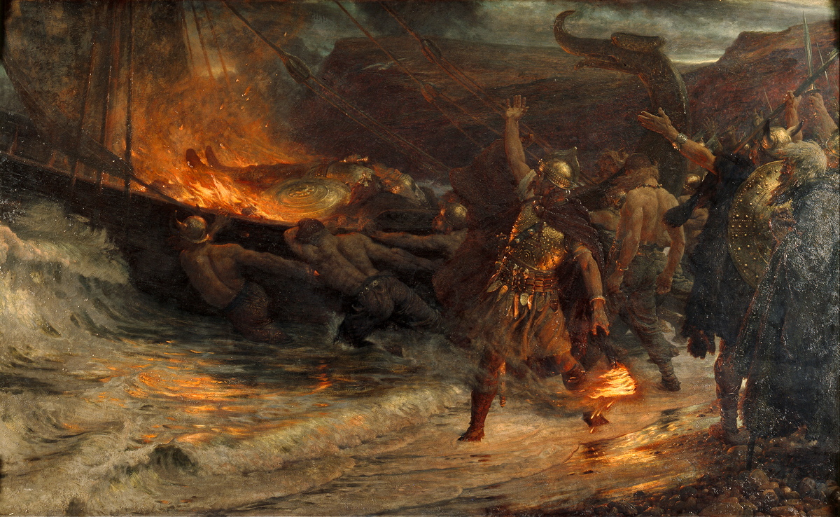 (end of viking age date) The Funeral of a Viking