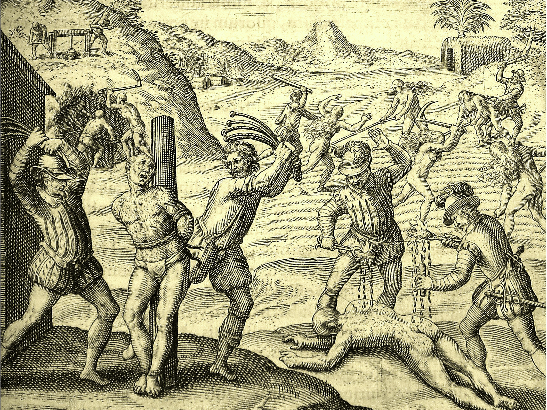 Conquistadors' abuses of Amerindians