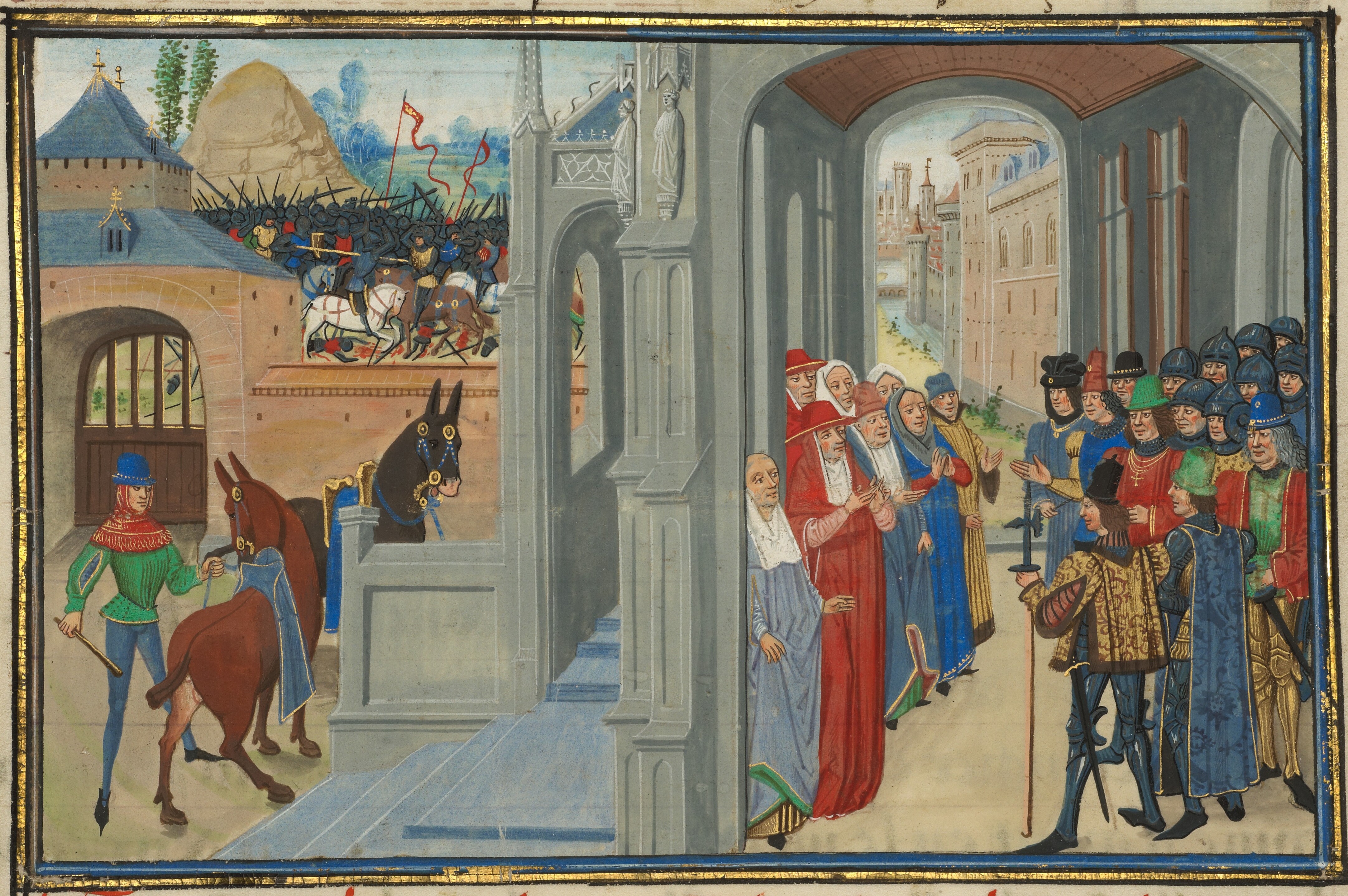 The Representatives of the Pope Attempting to Reconcile the Fighting Partieswritten