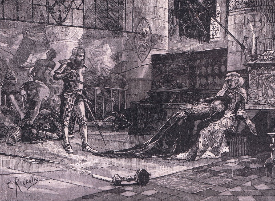 Capture of Robert Bruce's wife and daughter at Tain