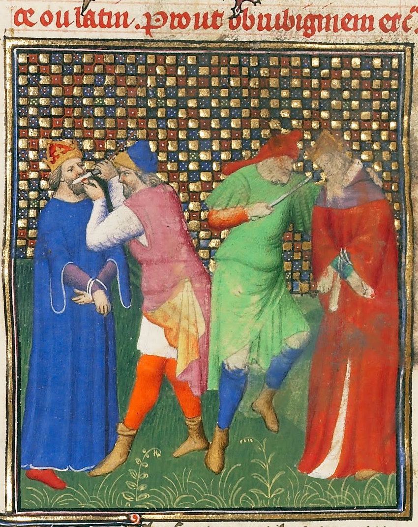 & 713-6 The Mutilation of the Byzantine Emperors Justinian II and Phillipicus