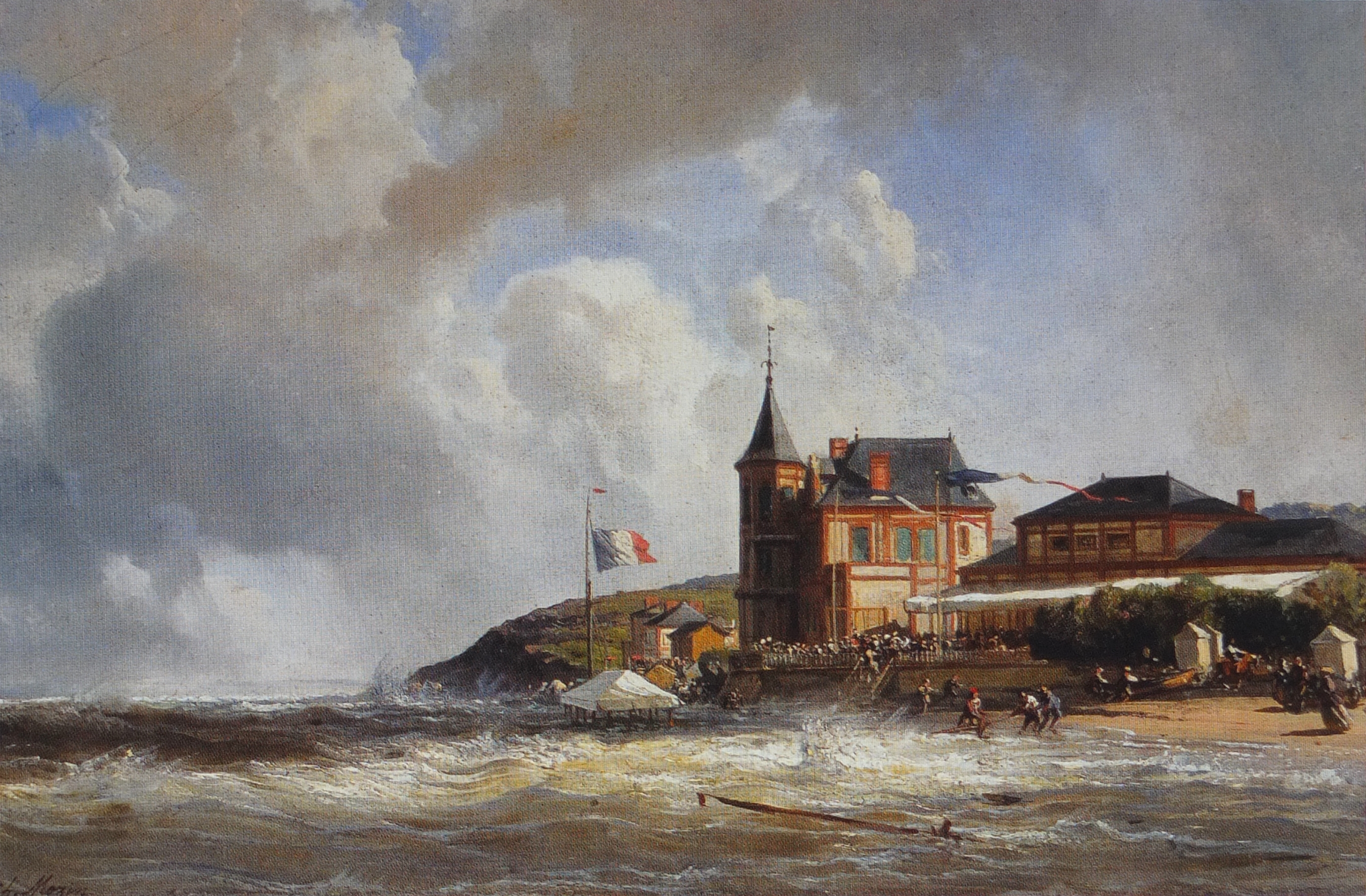 The Beach at Trouville at high tide