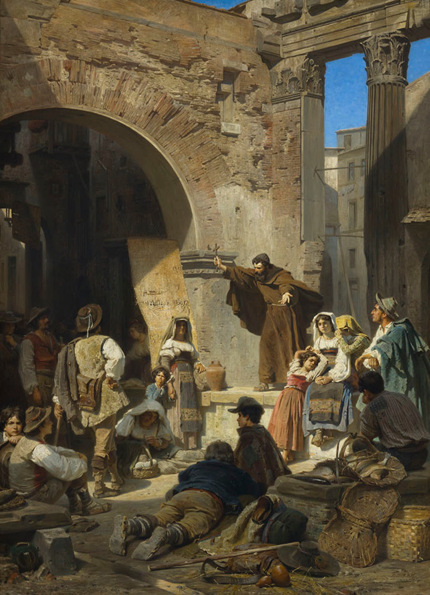 Capuchin Sermon in the Porticus Octaviae in Rome