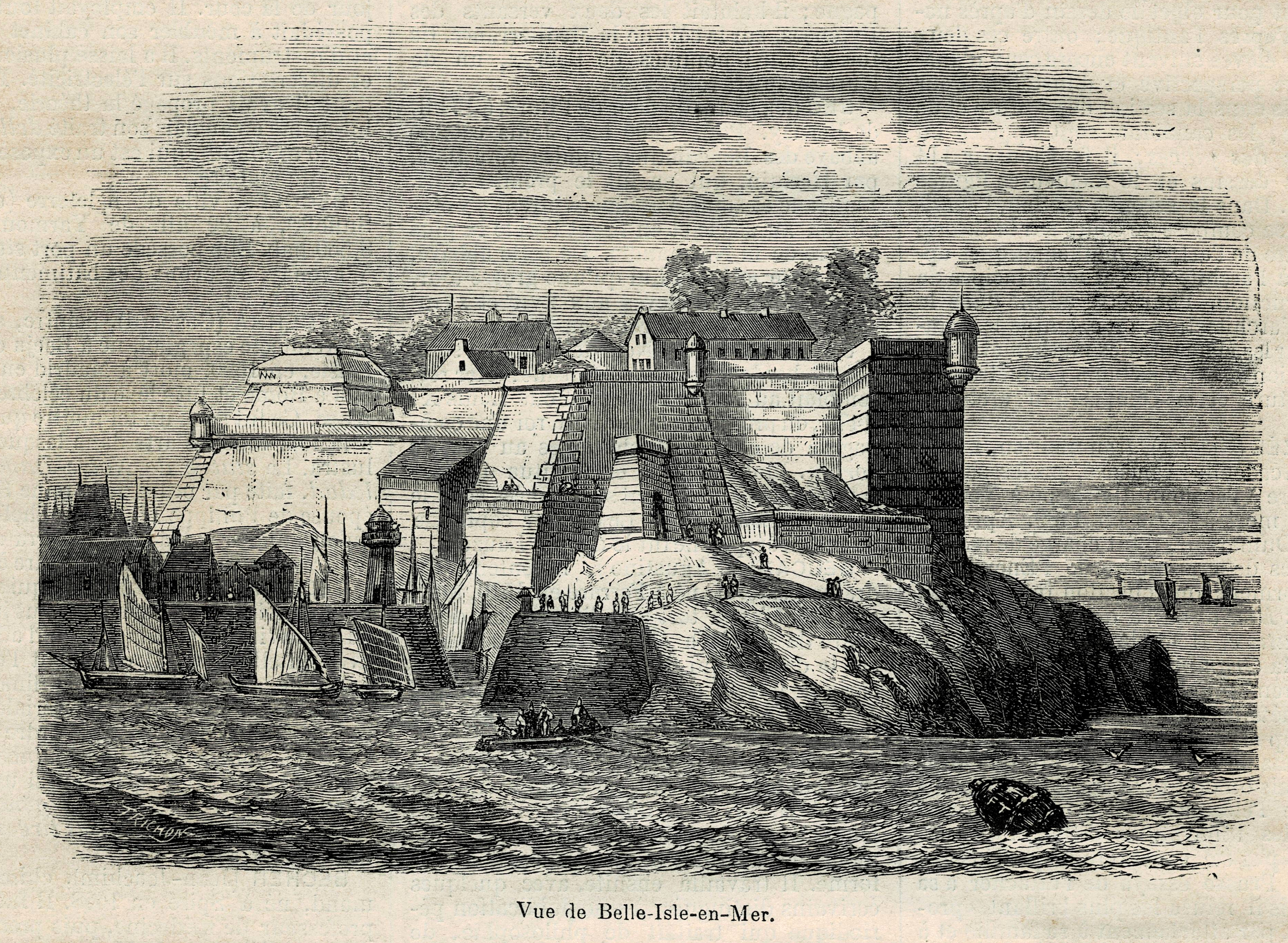 View of Belle-Île-en-Mer.