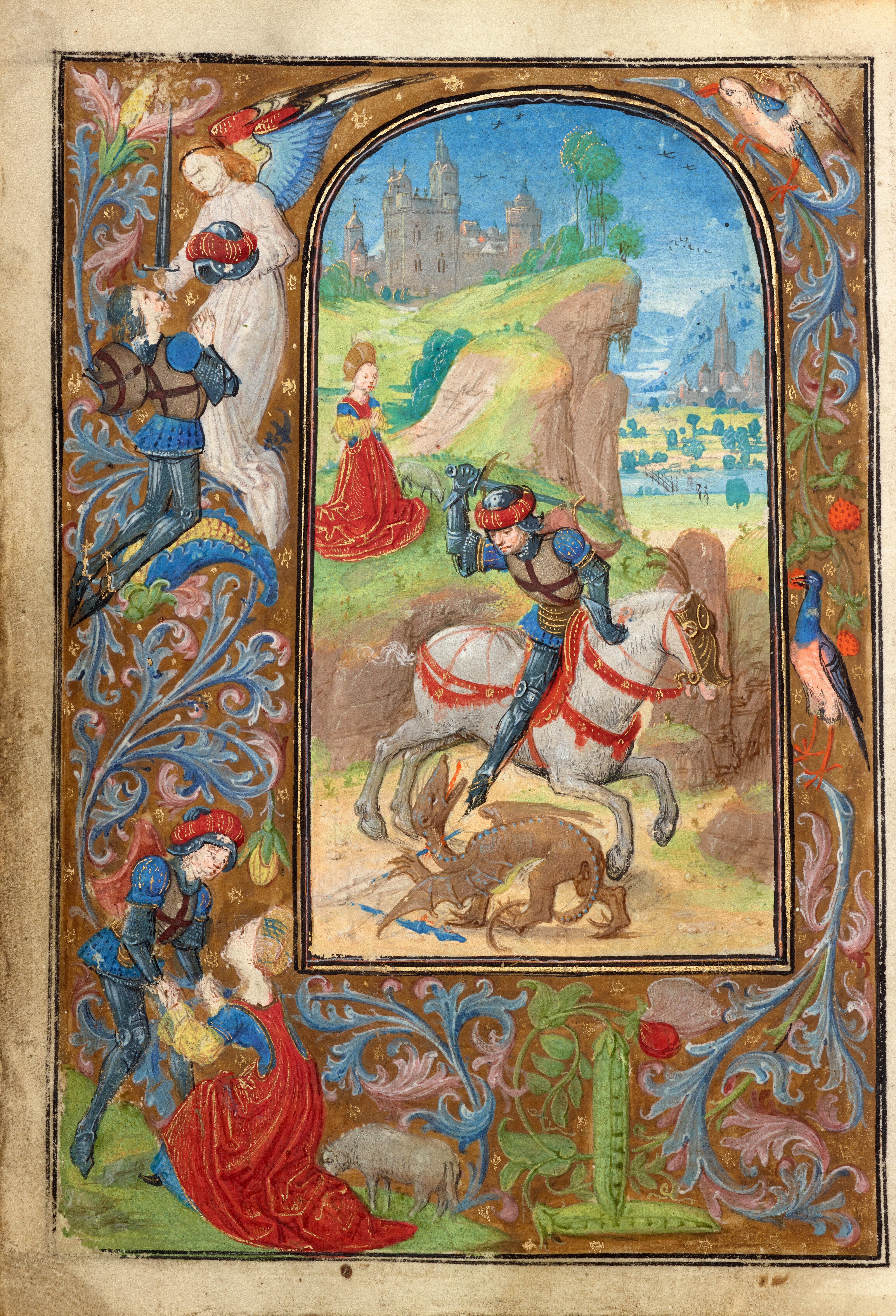 Saint George and the Dragonabout 1471Lieven van Lathem (Flemish, about