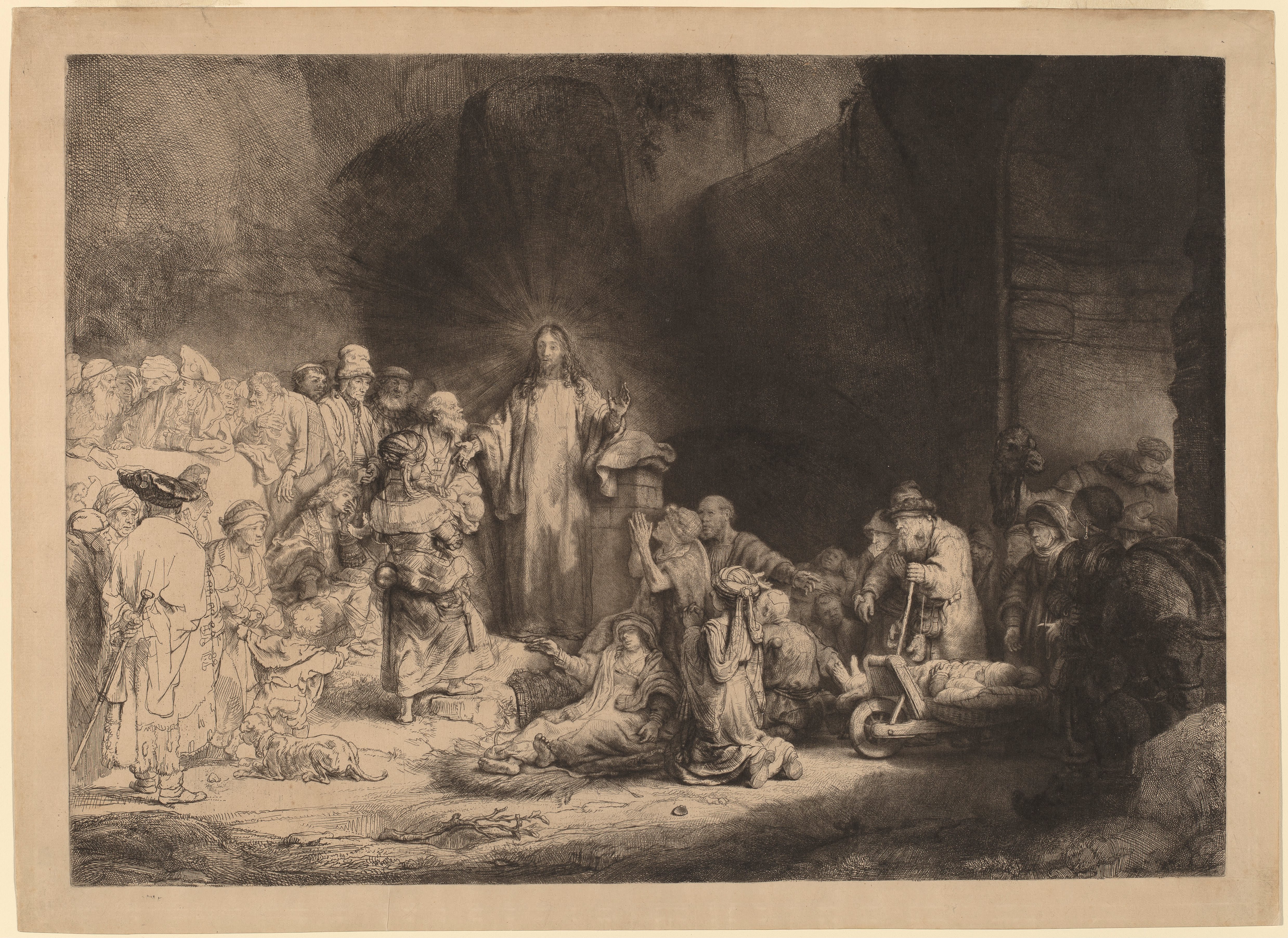 Christ Preaching (The Hundred Guilder Print) -