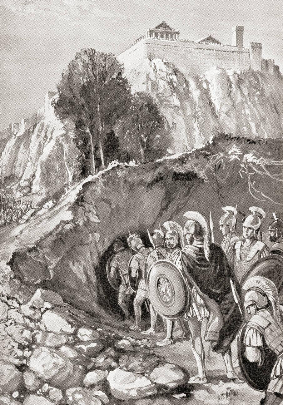 The taking of the Etruscan city of Veii or Veius, by the Romans