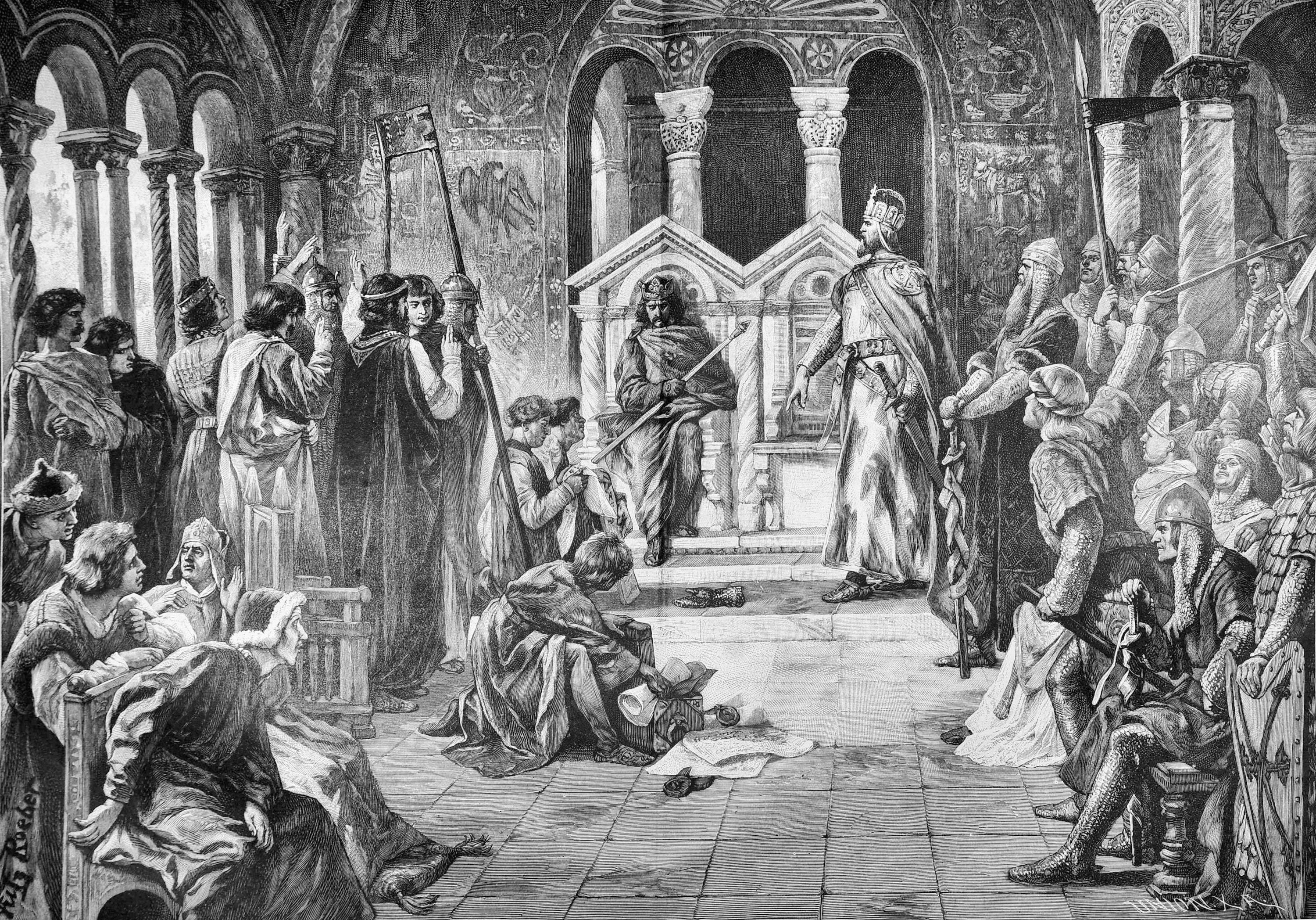 German Emperor Henry III challenges King Henry I of France to a duel