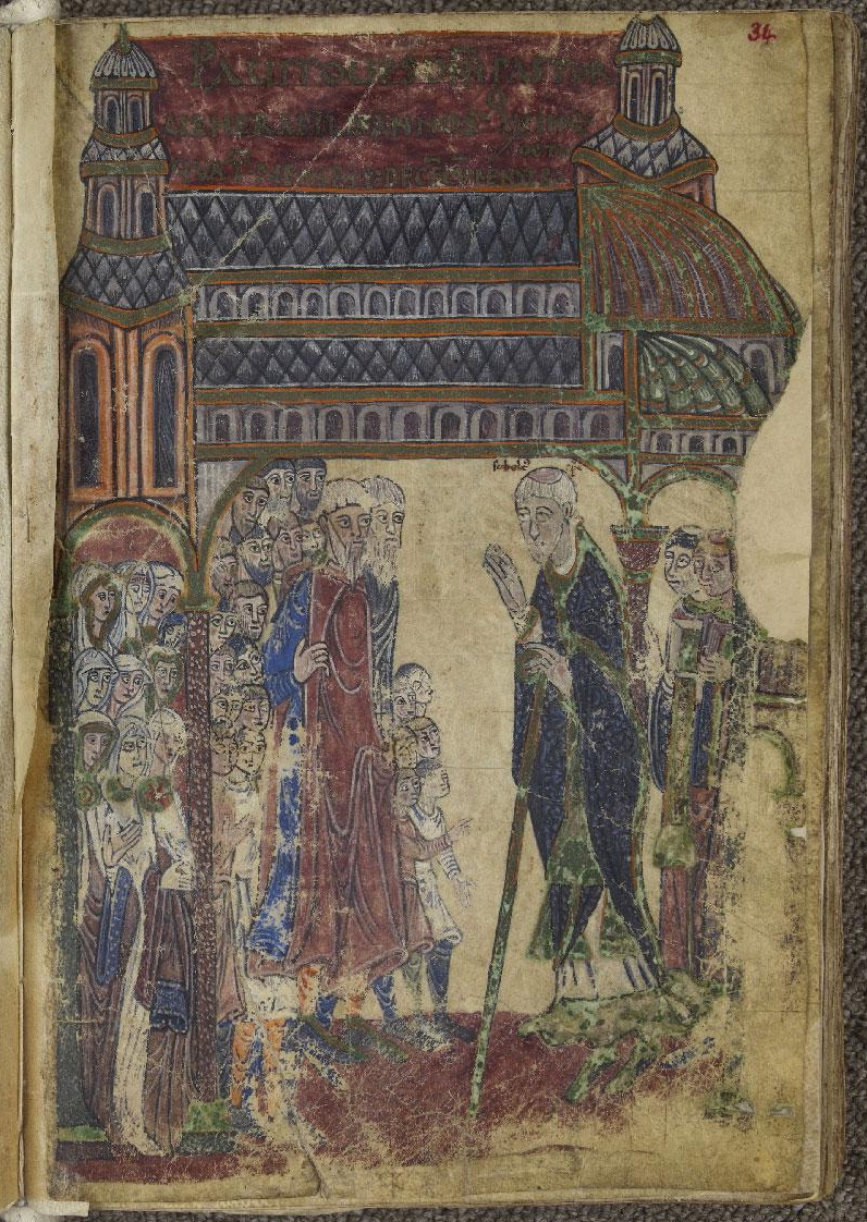Fulbert of Chartres in the newly built Chartres Cathedral