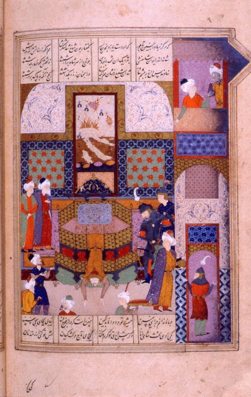 Binduy and Gustaham blind Hurmuzd