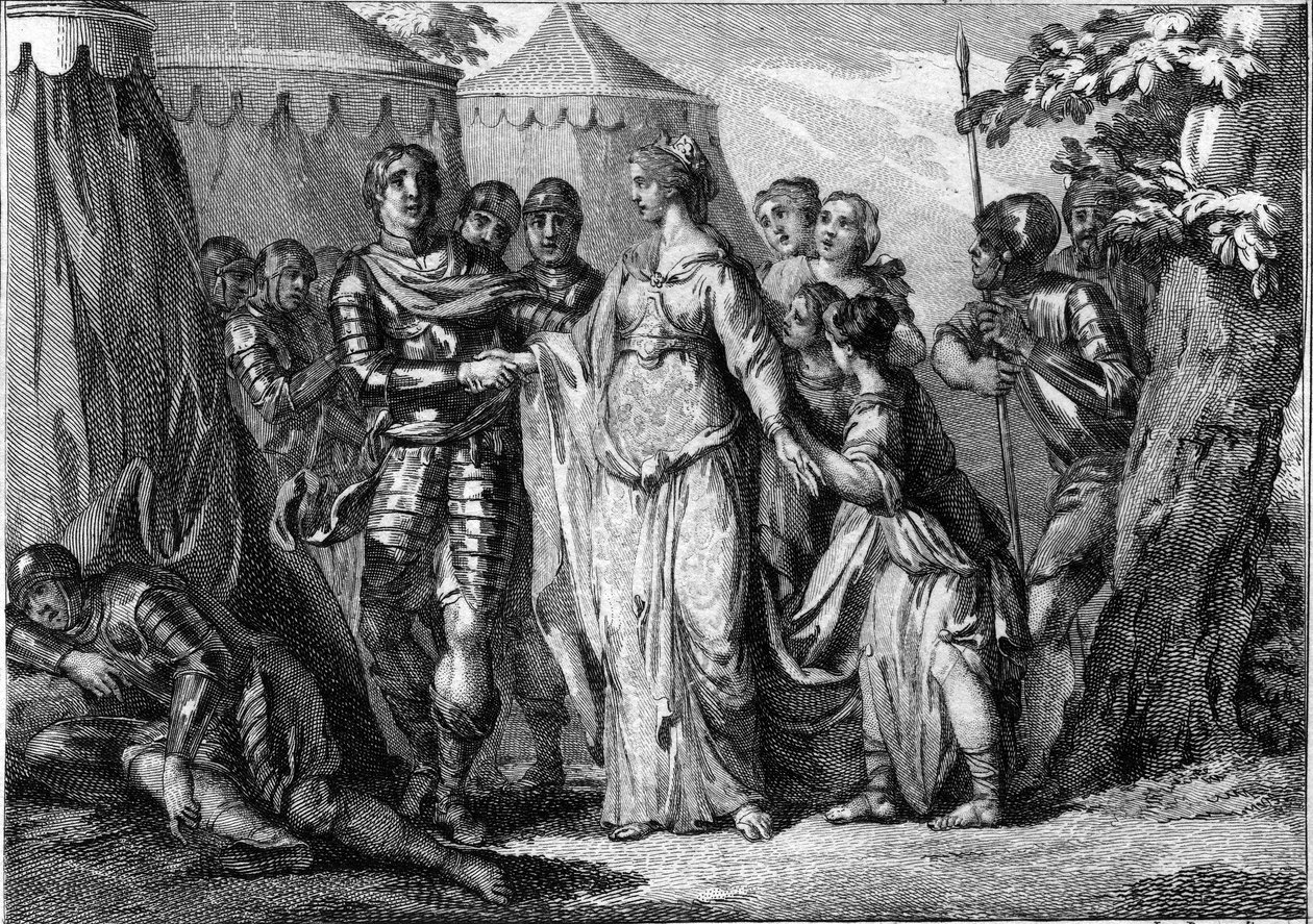Marriage of Childeric I (436-482), King of the Salians Francs, with Basi