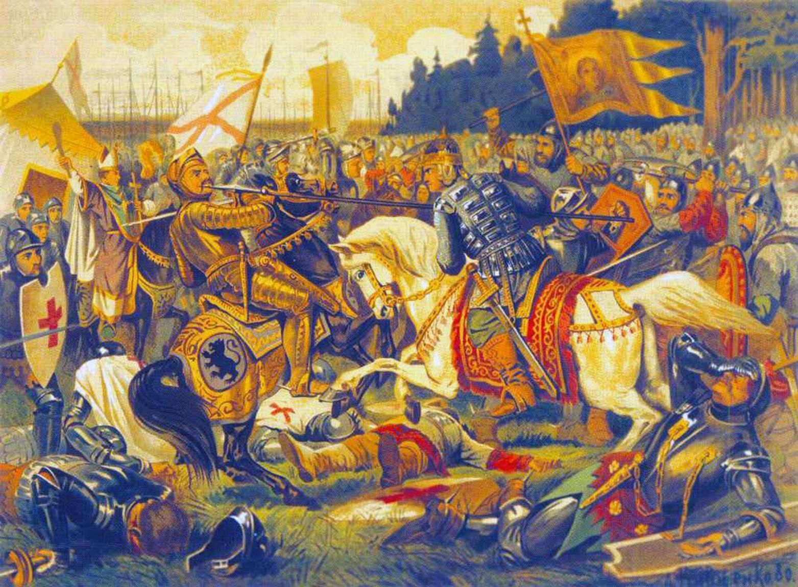 Prince Alexander wounds the Swedish commander
