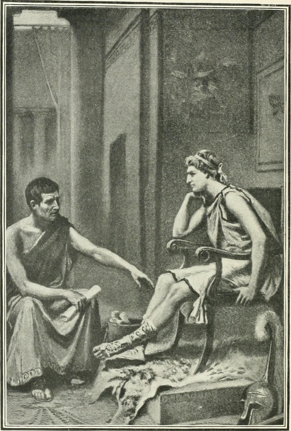 Aristotle tutoring Alexander the Great
