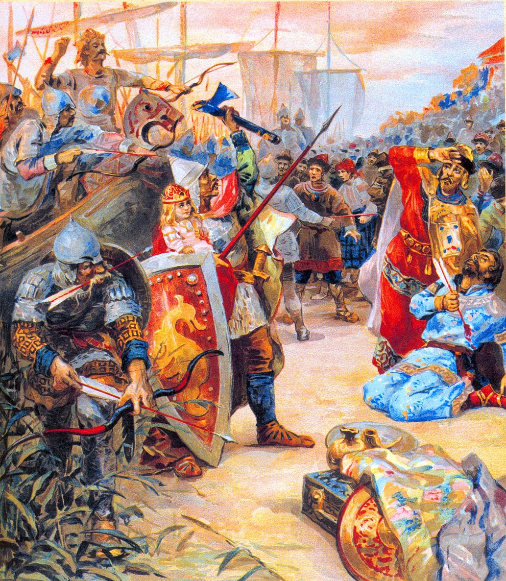 The murder of Askold and Dir by Prince Oleg