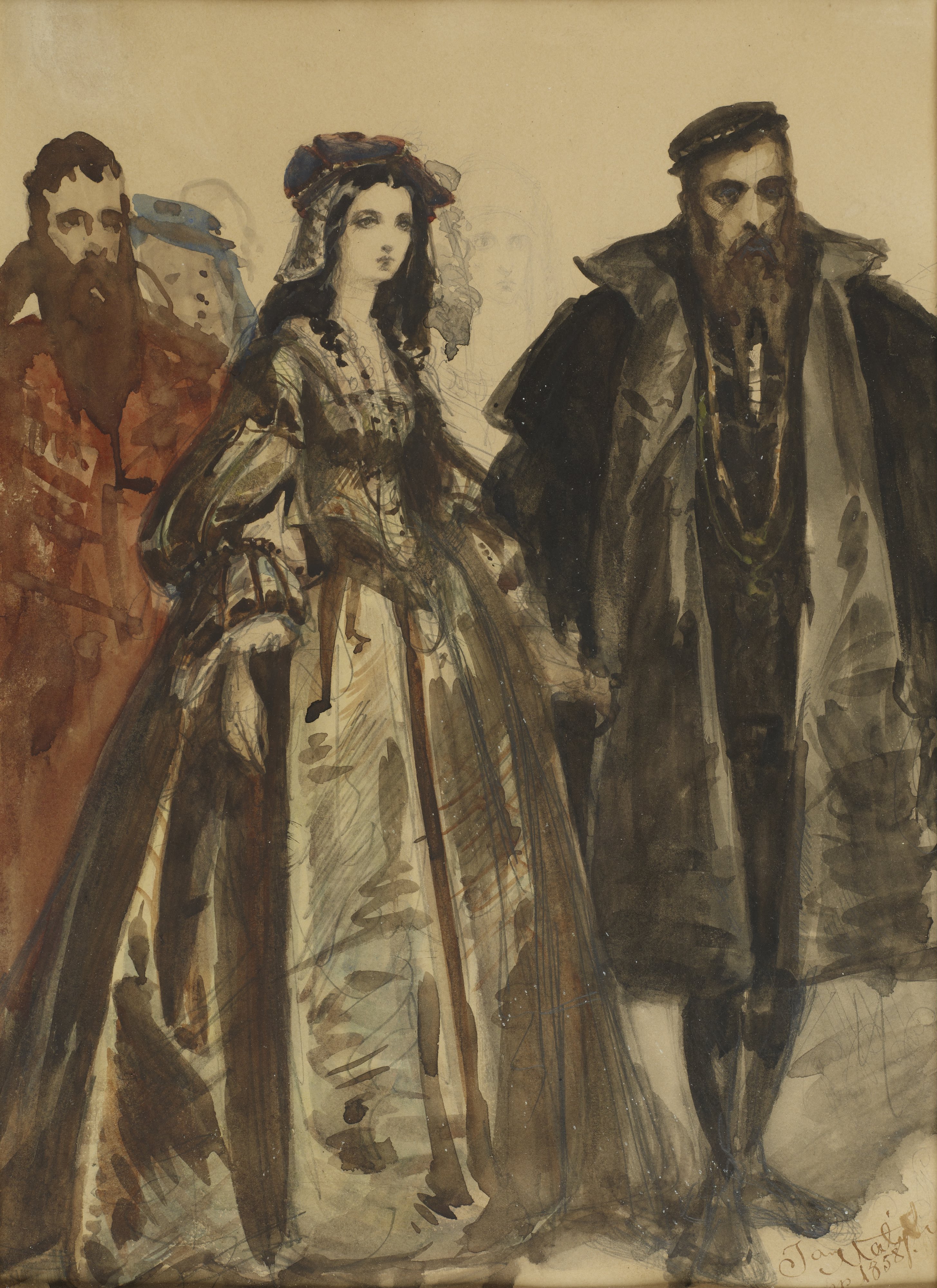 Zygmunt August and Barbara Radziwiłłówna