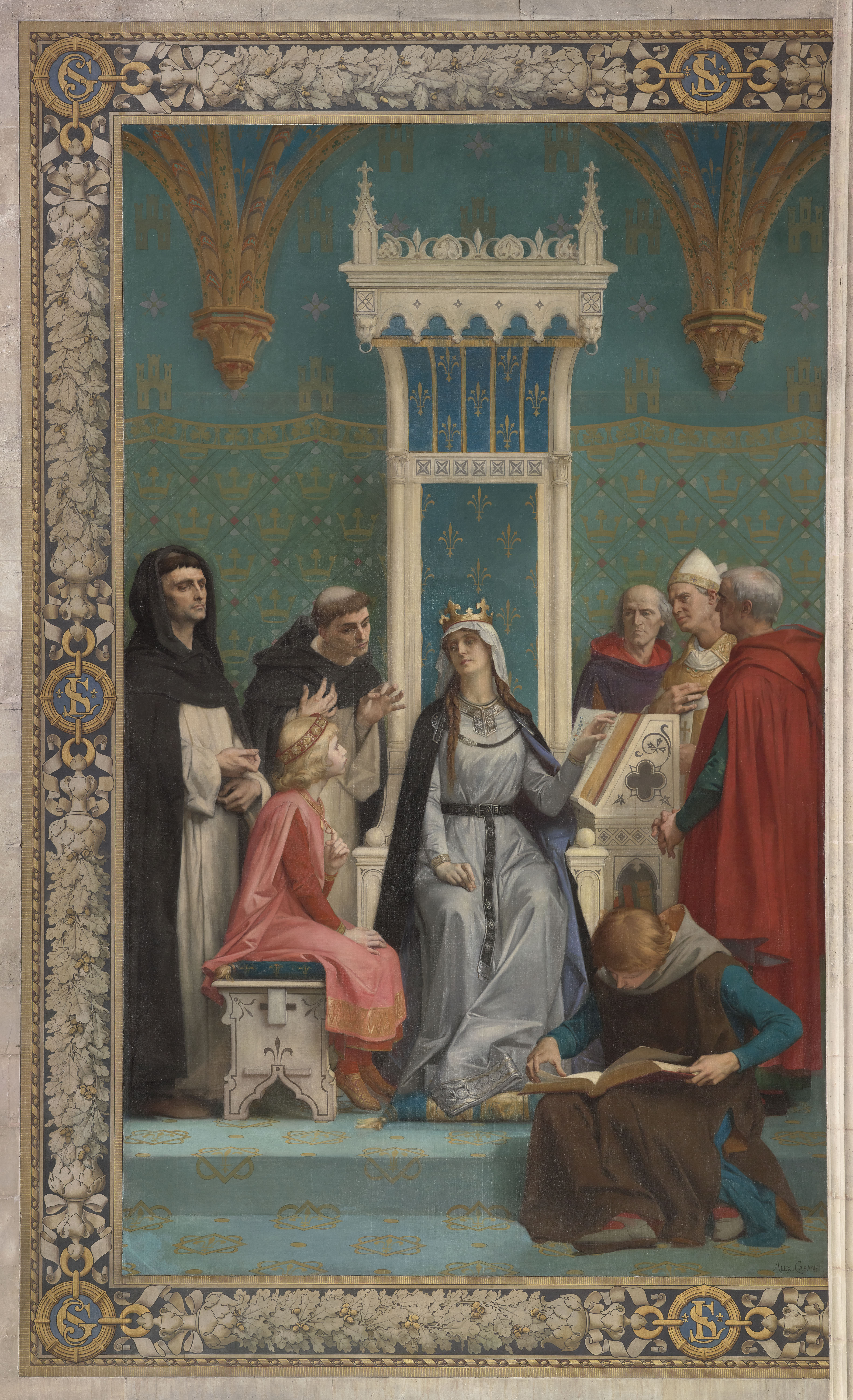 Saint Louis taught by his mother