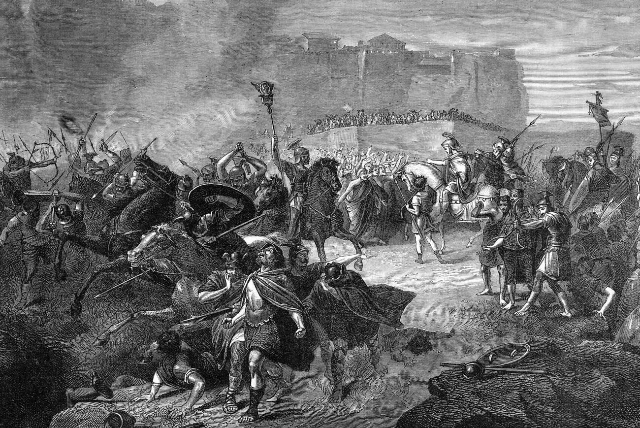 Belisarius enters Rome