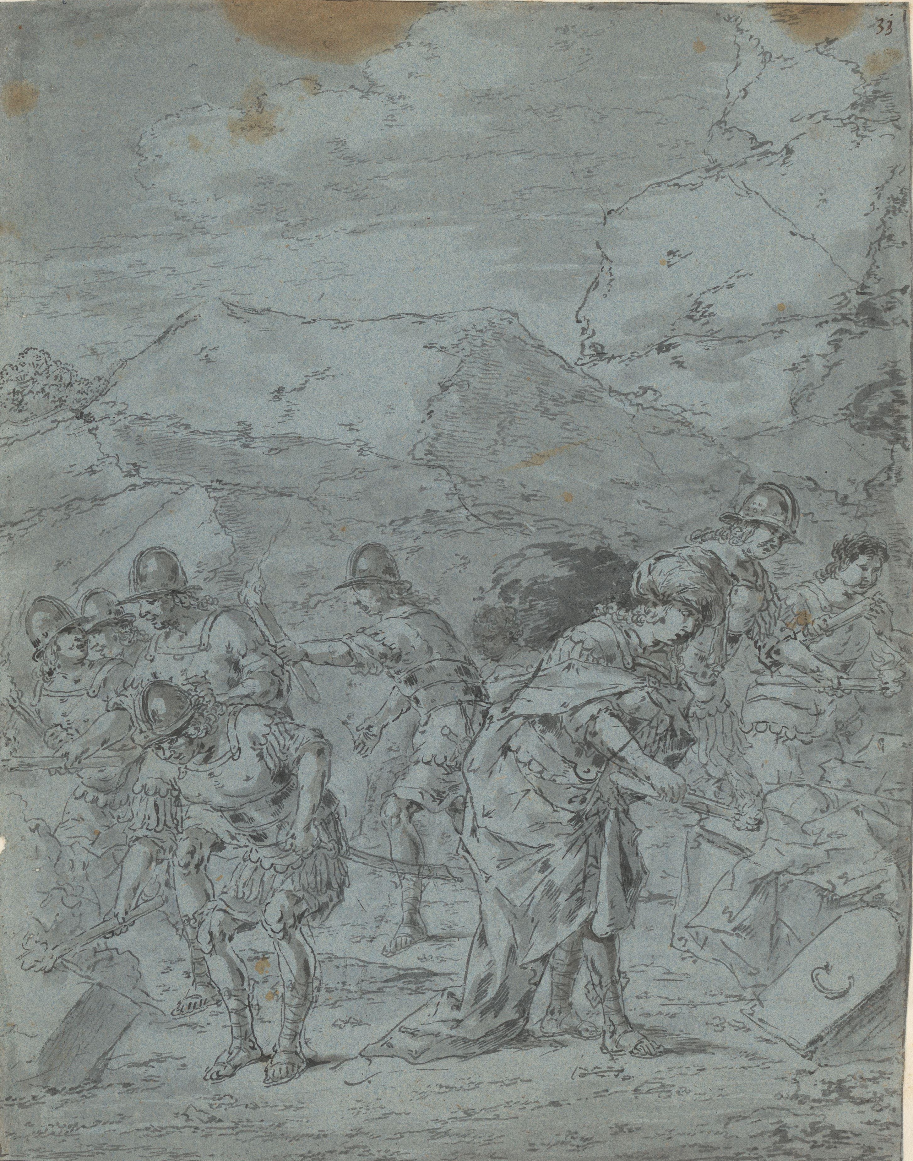 Alexander the Great sets fire to his baggageLeonaert Bramer
