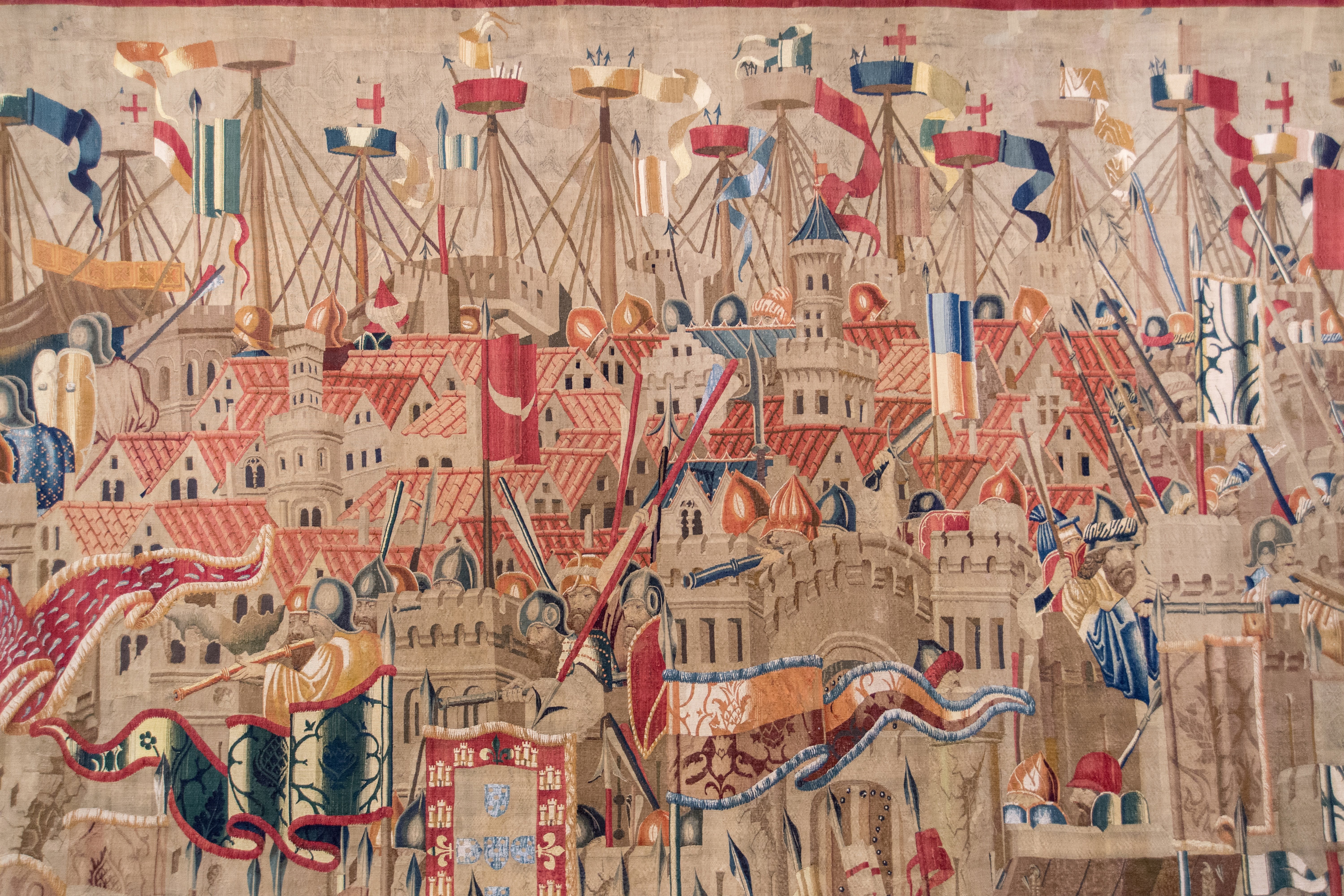 Detail of the tapestry “The siege of Asilah”
