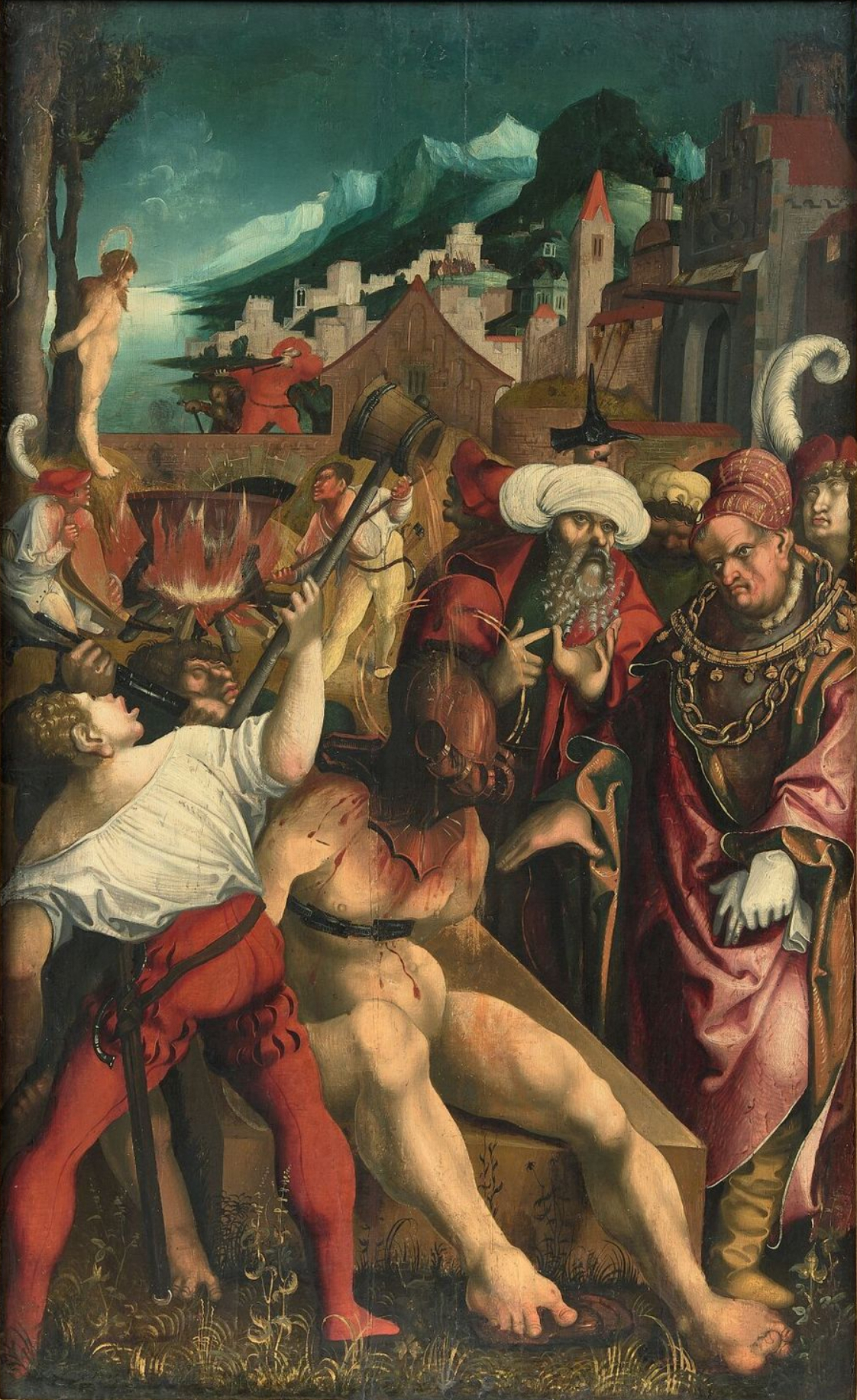 The martyrdom of Saint Christopher