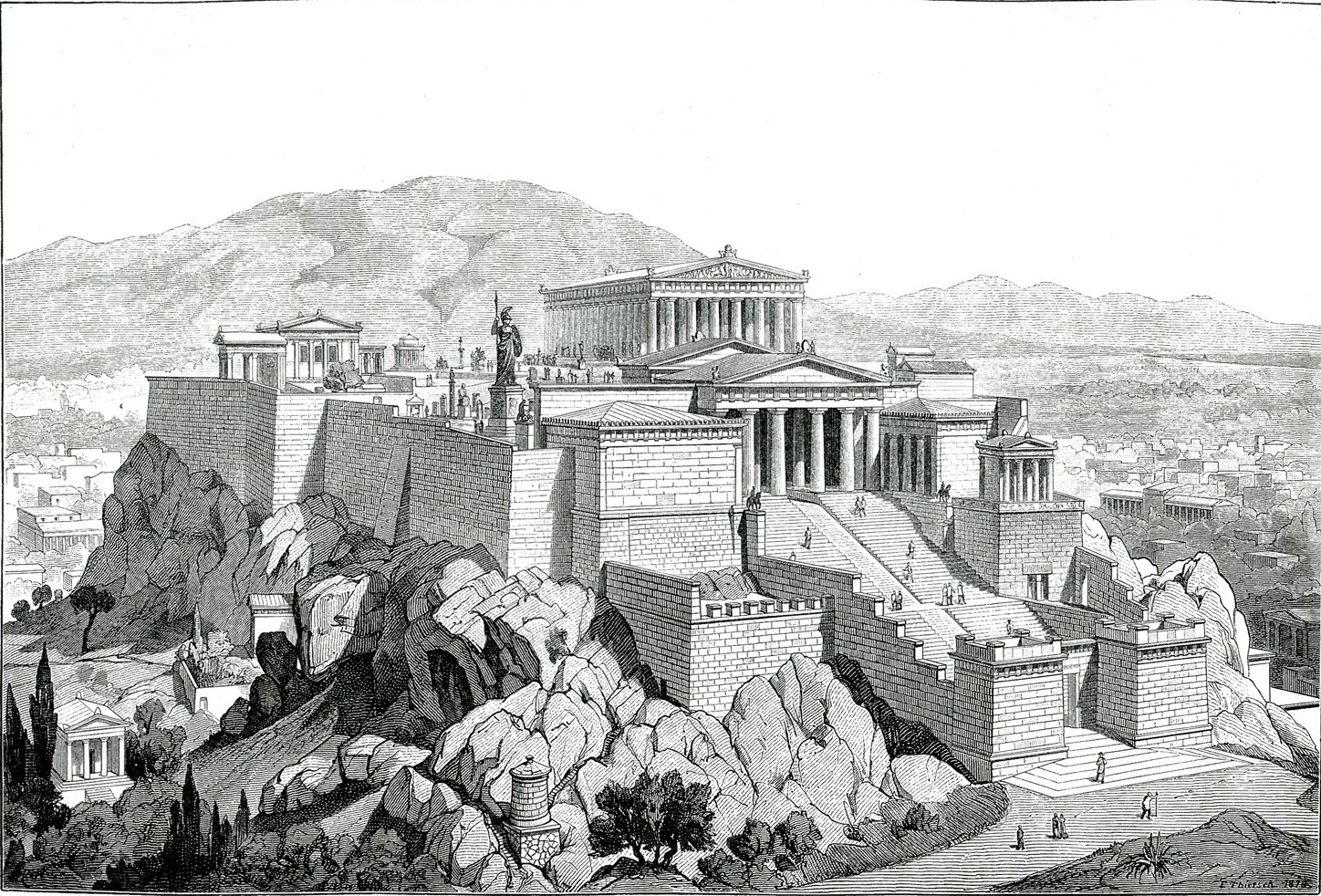The Acropolis of Athens, as it was in antiquity