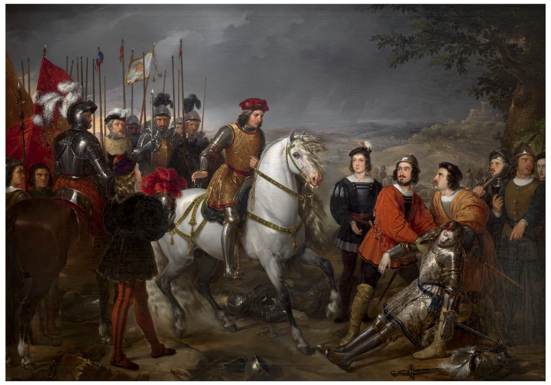 Gonzalo Fernández de Córdoba at the Battle of Cerignola