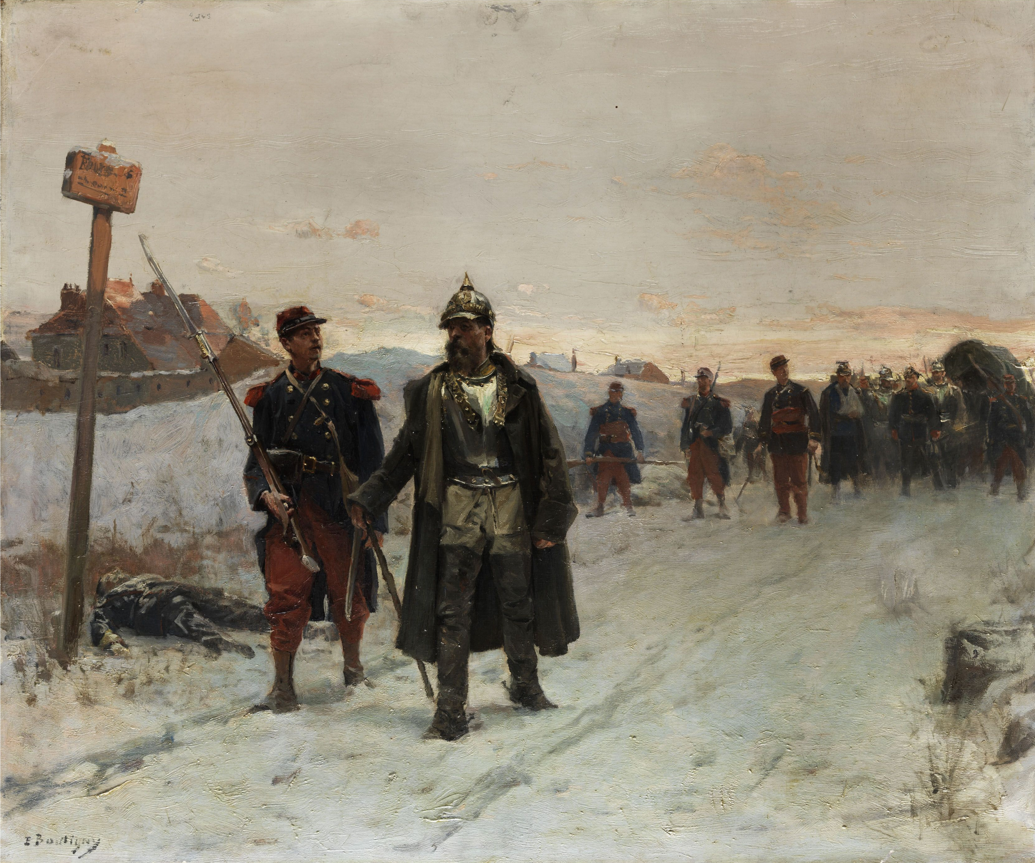 Scene from the Franco-Prussian War