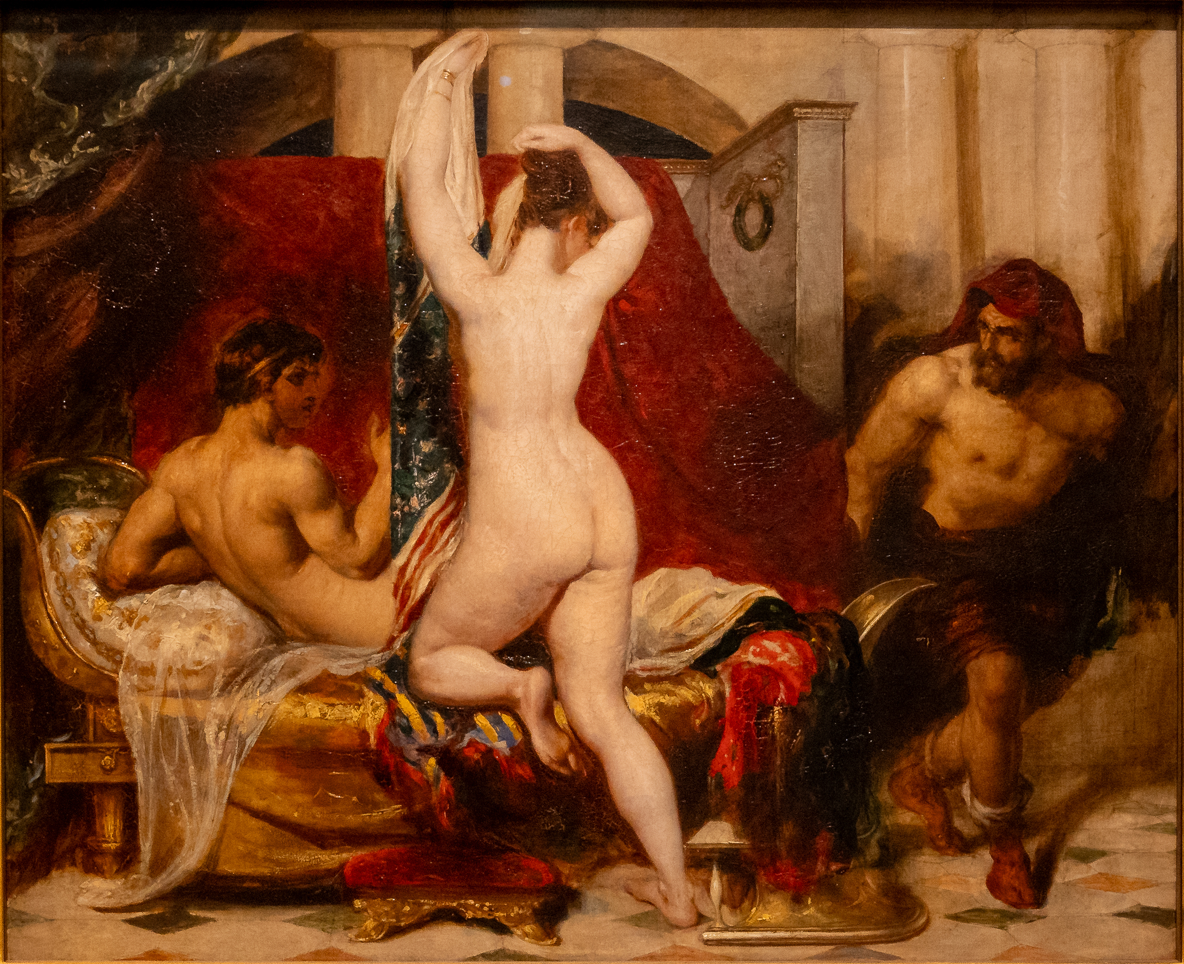 sBC, Candaules, King of Lydia, Shews his Wife by Stealth to Gyges, One of his Ministers, as She Goes to Bed