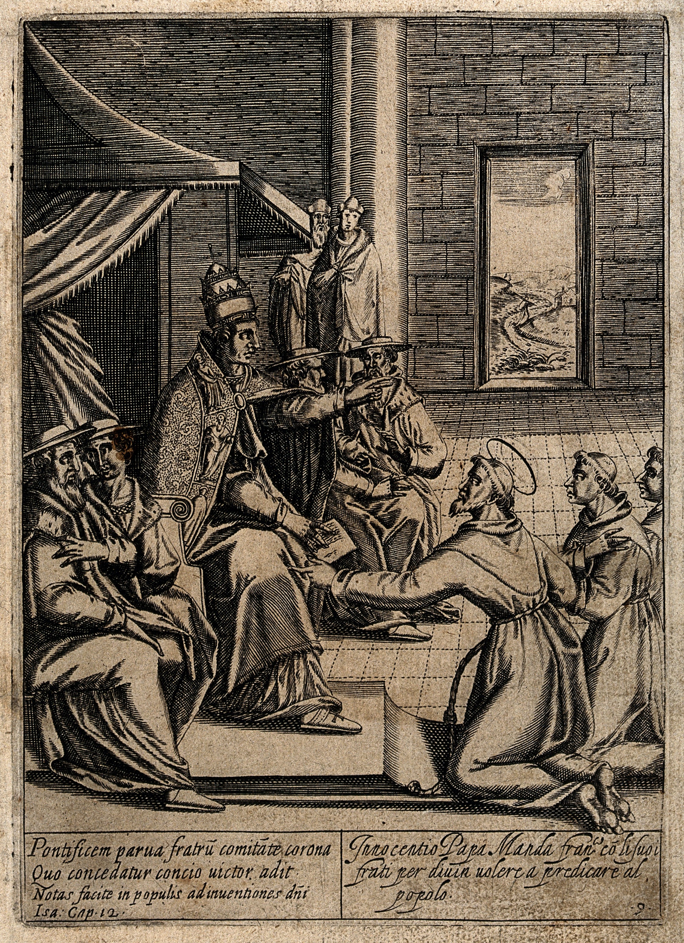 Saint Francis of Assisi given permission to go on mission