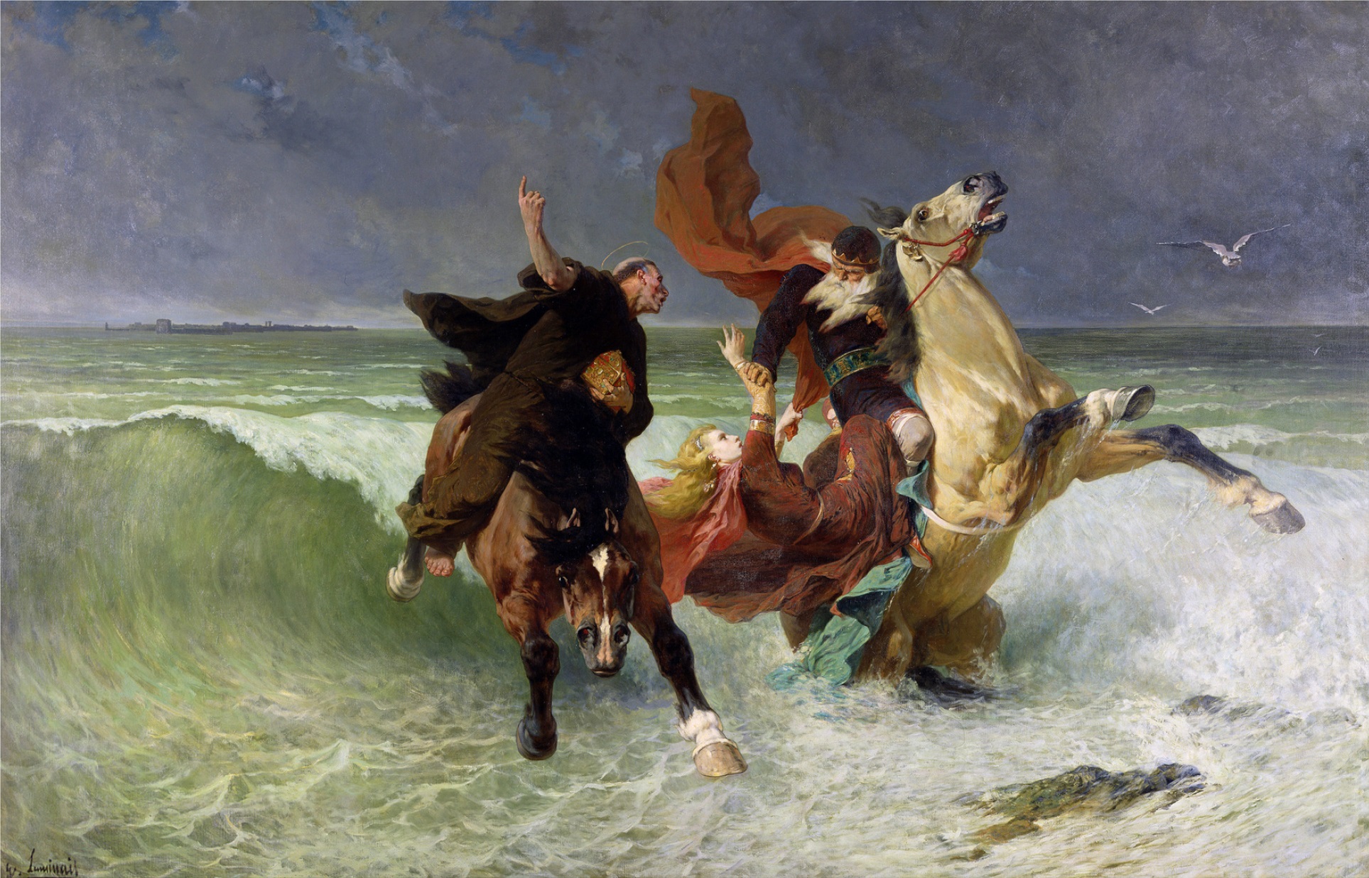 The Ride of Saint Guénolé and King Gradlon