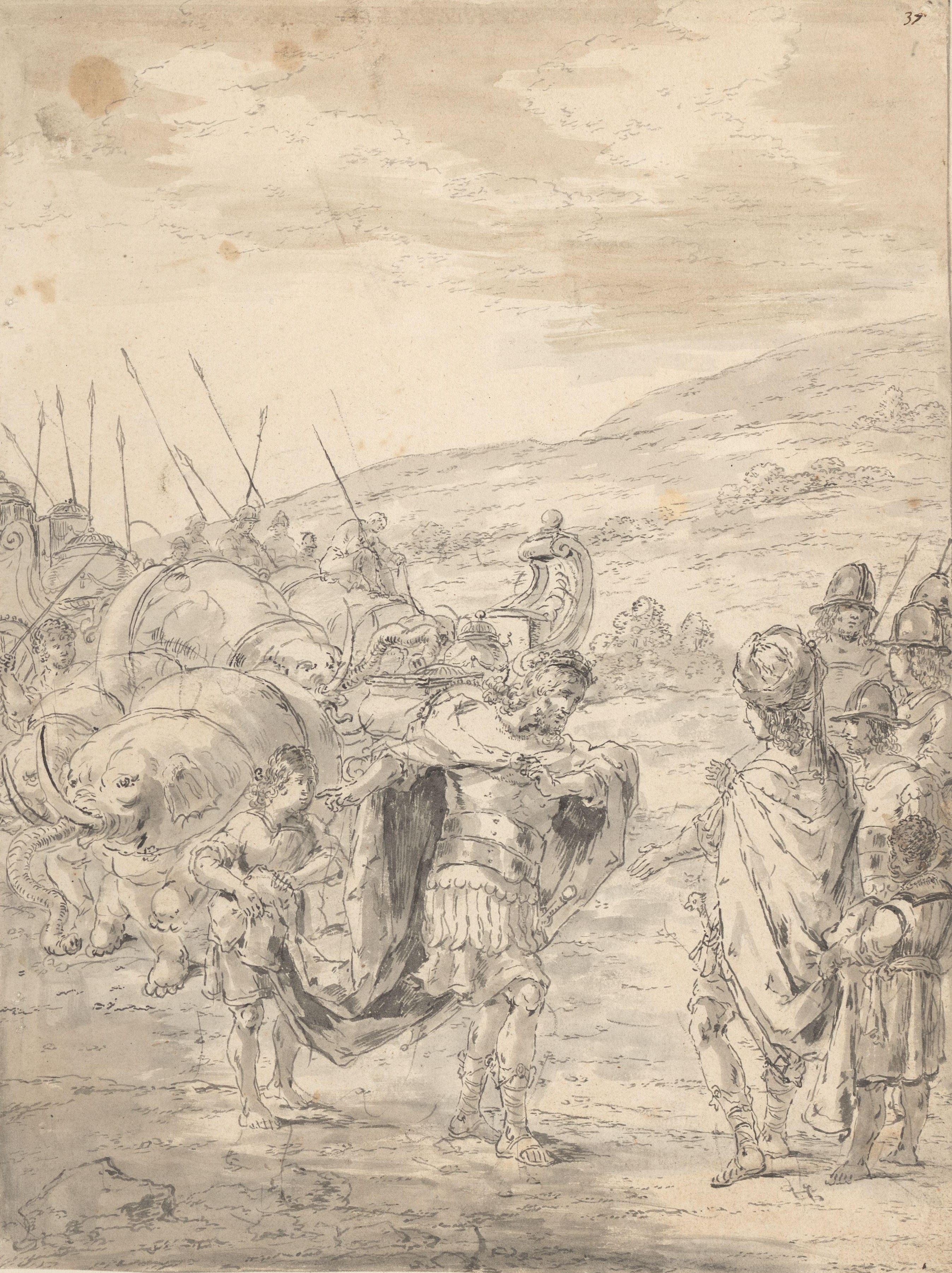 Alexander the Great meets King TaxilesLeonaert Bramer