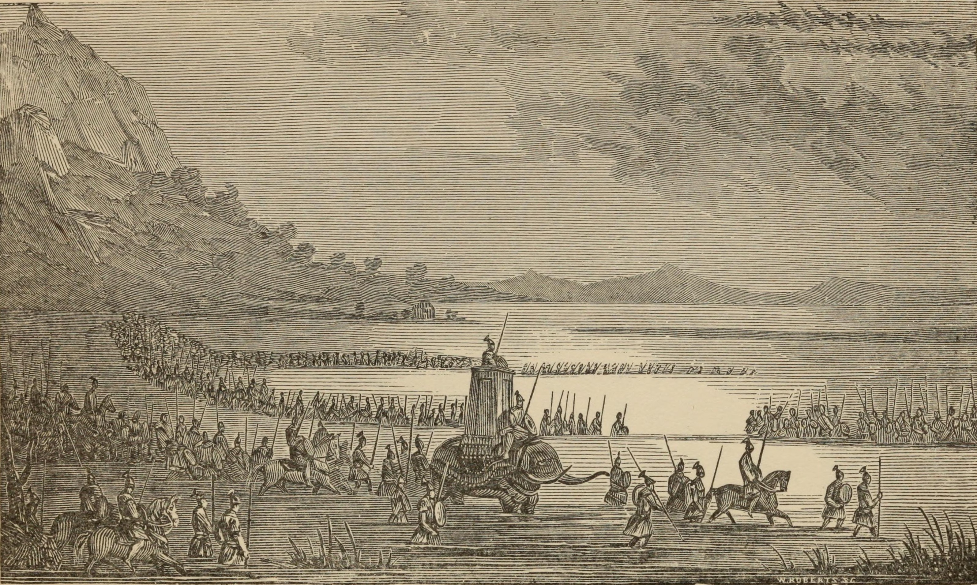 Crossing the marshes in Appenines