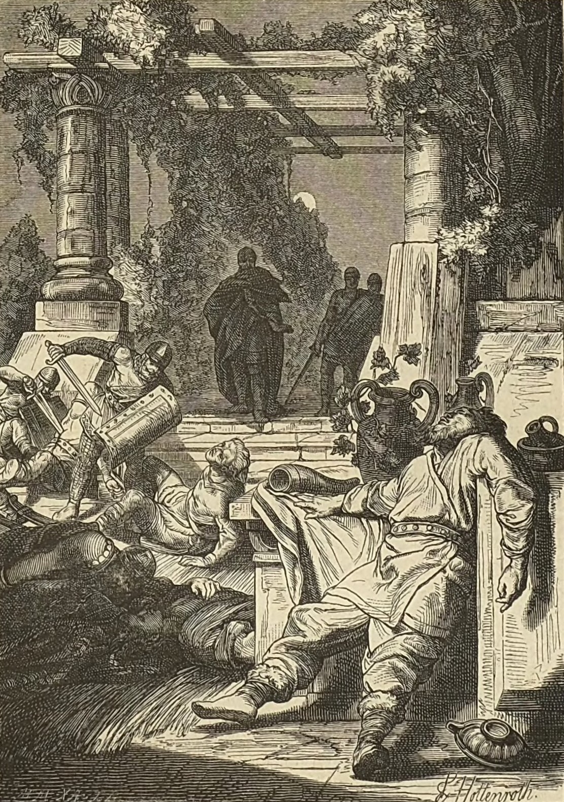 Feast for thirty Slav chieftains called by Gero