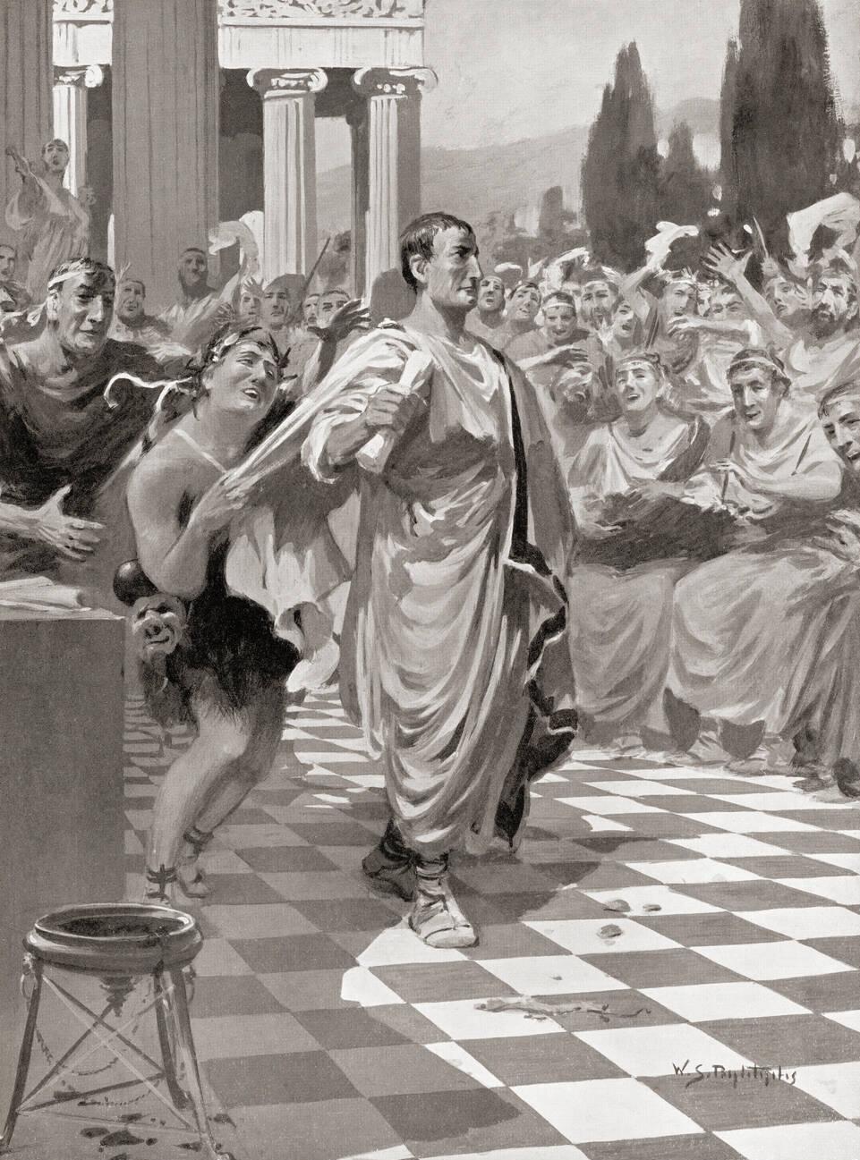 Postumius insulted by the Tarentines