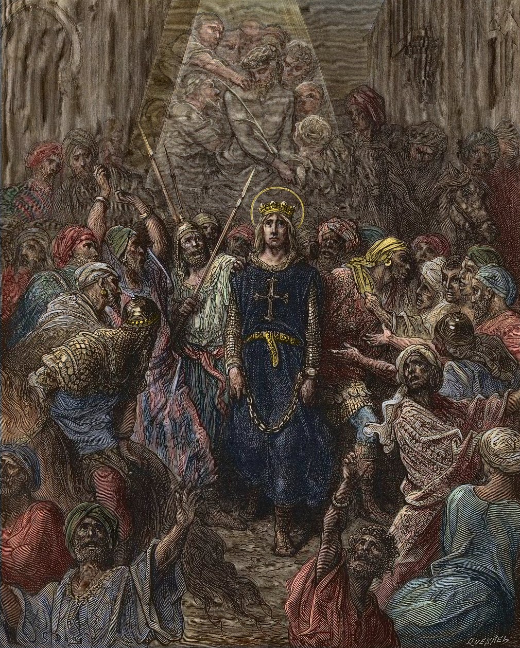 Saint Louis taken prisoner in Mansoura during the 7th Crusade in